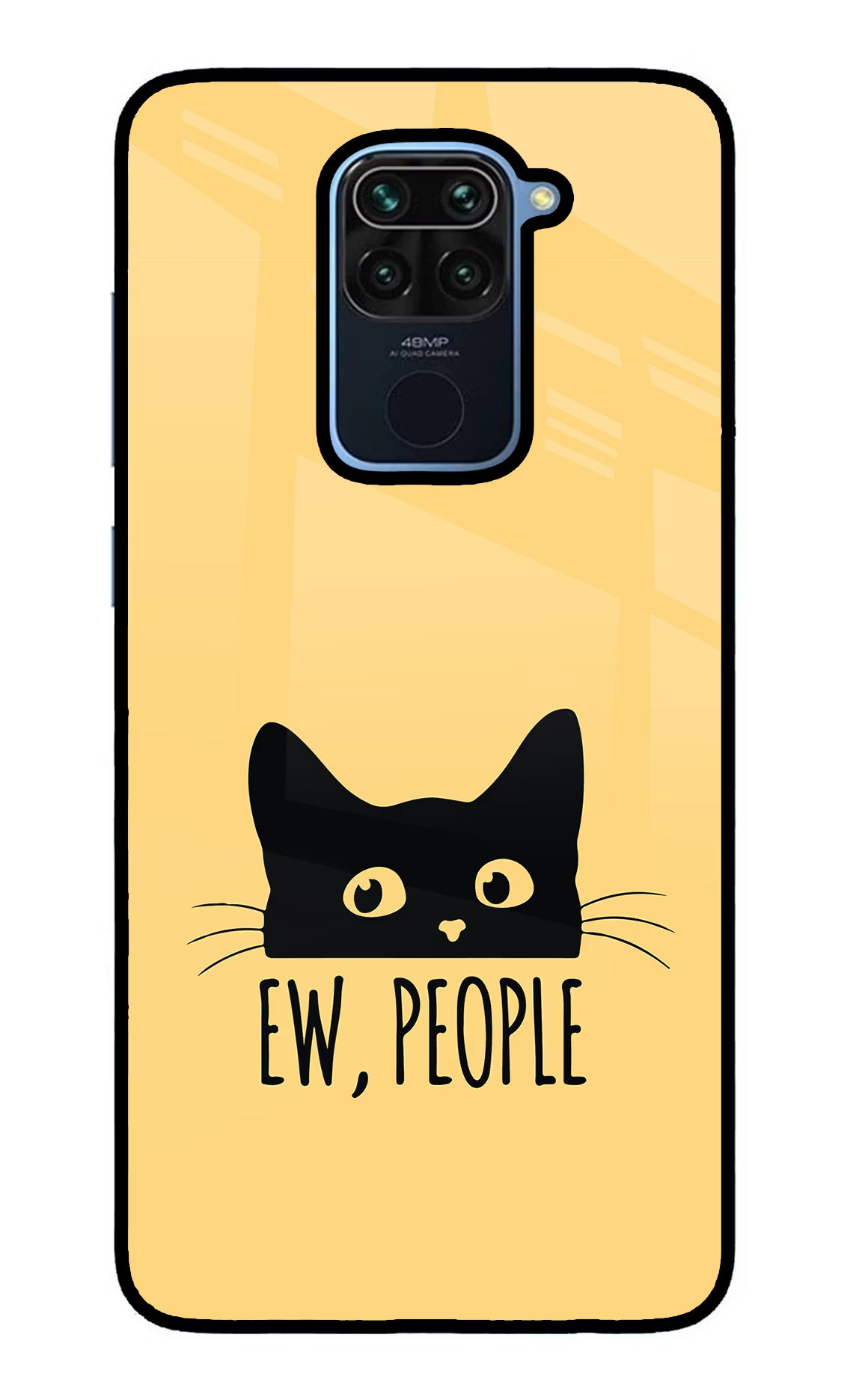 Ew People Catitude Redmi Note 9 Glass Case - Ew People Catitude Redmi Note 9 Glass Case Ew People Catitude Redmi Note 9 Glass Case
