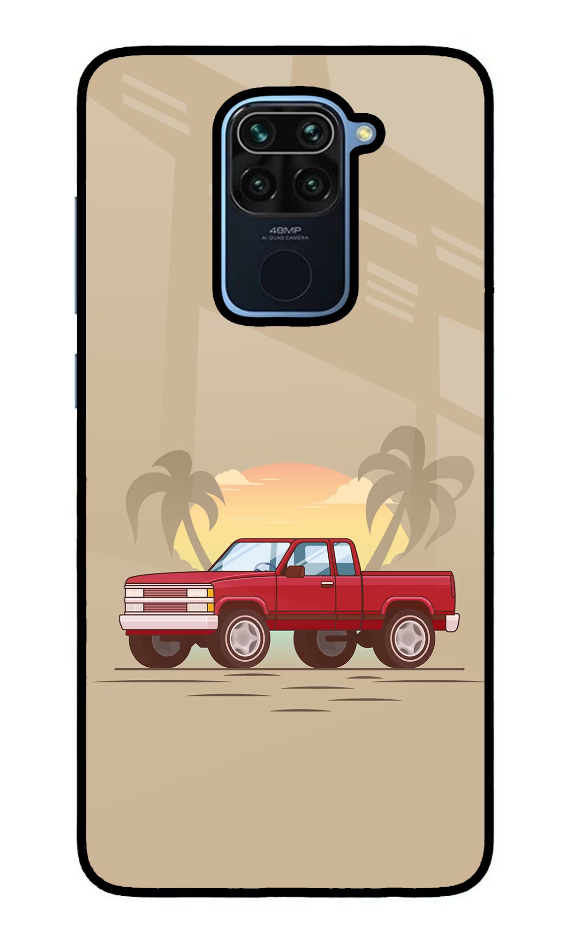 Desert Classic Drive Redmi Note 9 Glass Case - Desert Classic Drive Redmi Note 9 Glass Case Desert Classic Drive Redmi Note 9 Glass Case