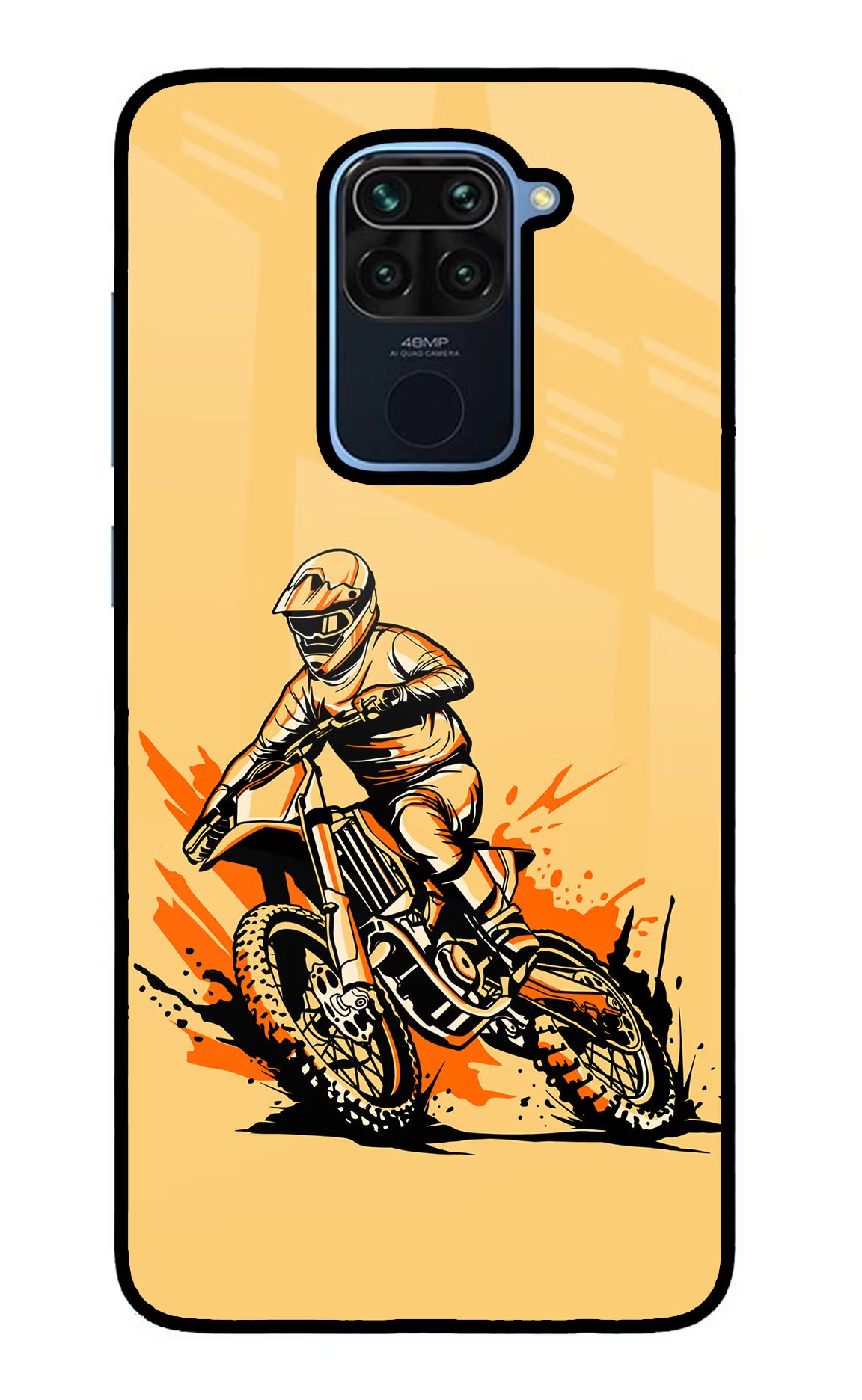 Off-Road Fury Redmi Note 9 Back Cover - Off-Road Fury Redmi Note 9 Glass Case Back Cover by Casekaro Off-Road Fury Redmi Note 9 Glass Case Back Cover by Casekaro