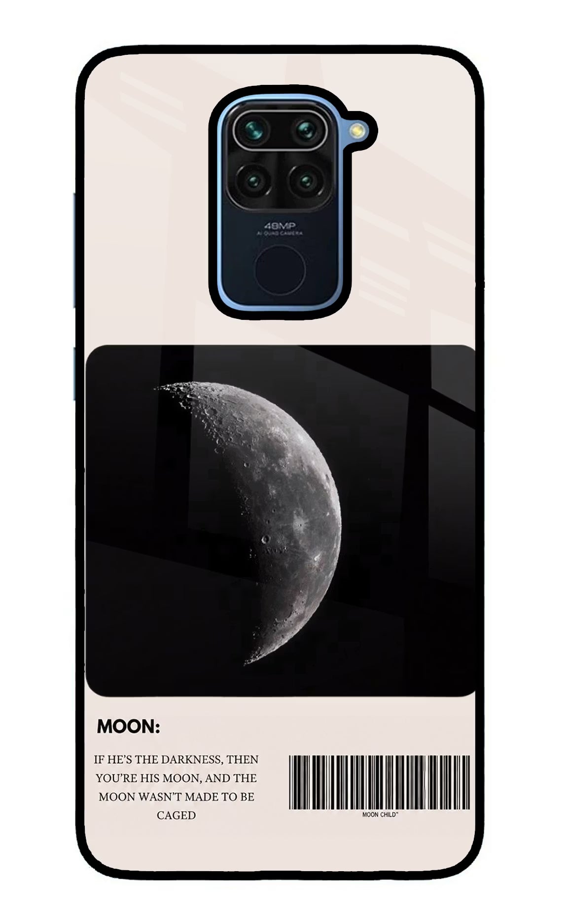 Moon Phase Redmi Note 9 Glass Case - Moon Phase Redmi Note 9 Glass Case Moon Phase Redmi Note 9 Glass Case