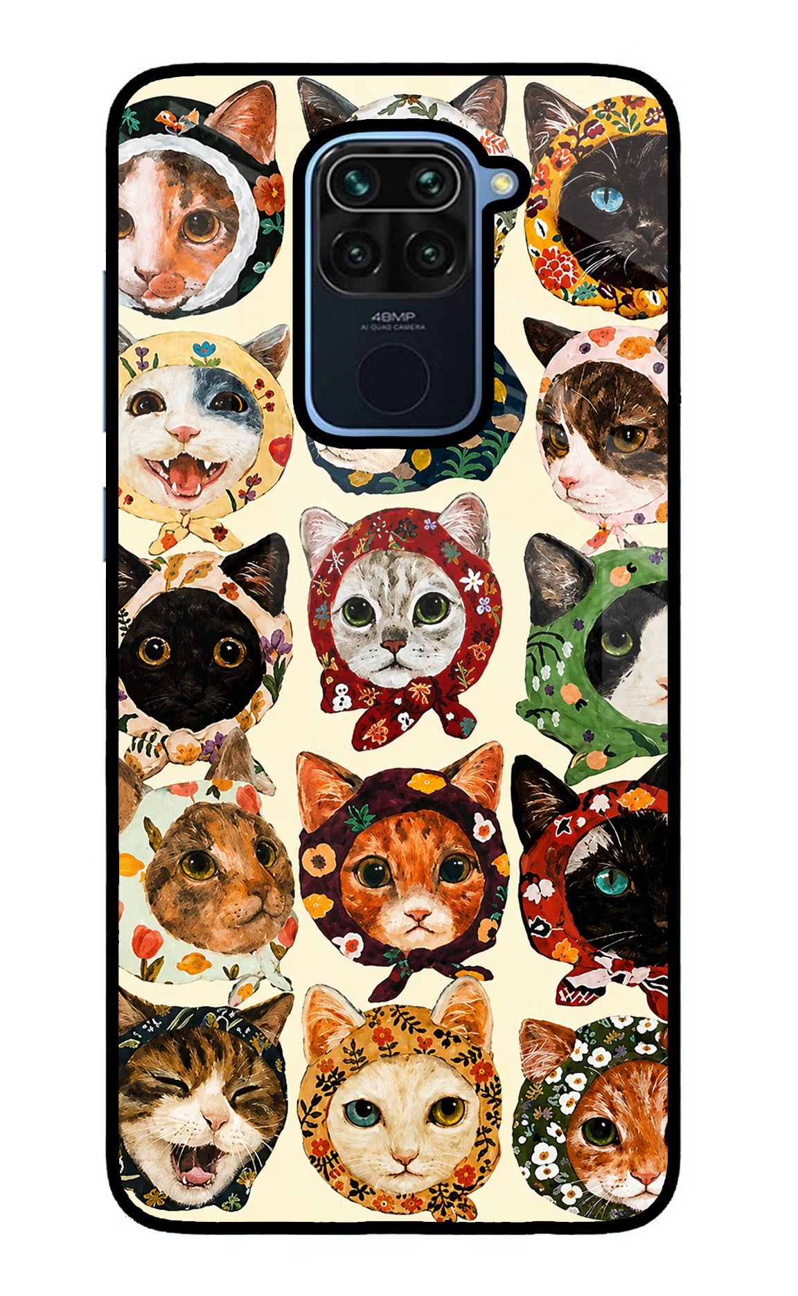 Cool Cat Redmi Note 9 Glass Case - Cool Cat Redmi Note 9 Glass Case Cool Cat Redmi Note 9 Glass Case