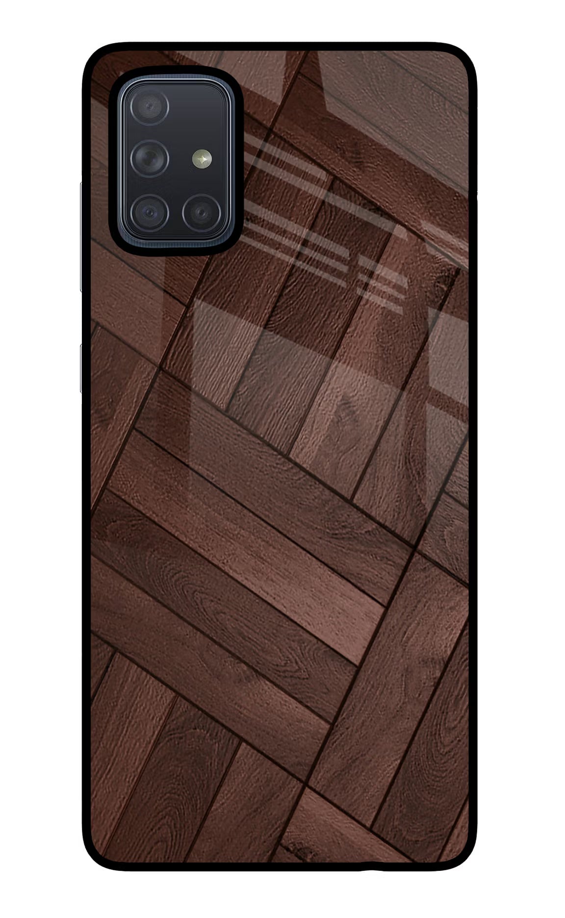 Wooden Texture Design Samsung A71 Glass Case - Wooden Texture Design Samsung A71 Glass Case Wooden Texture Design Samsung A71 Glass Case