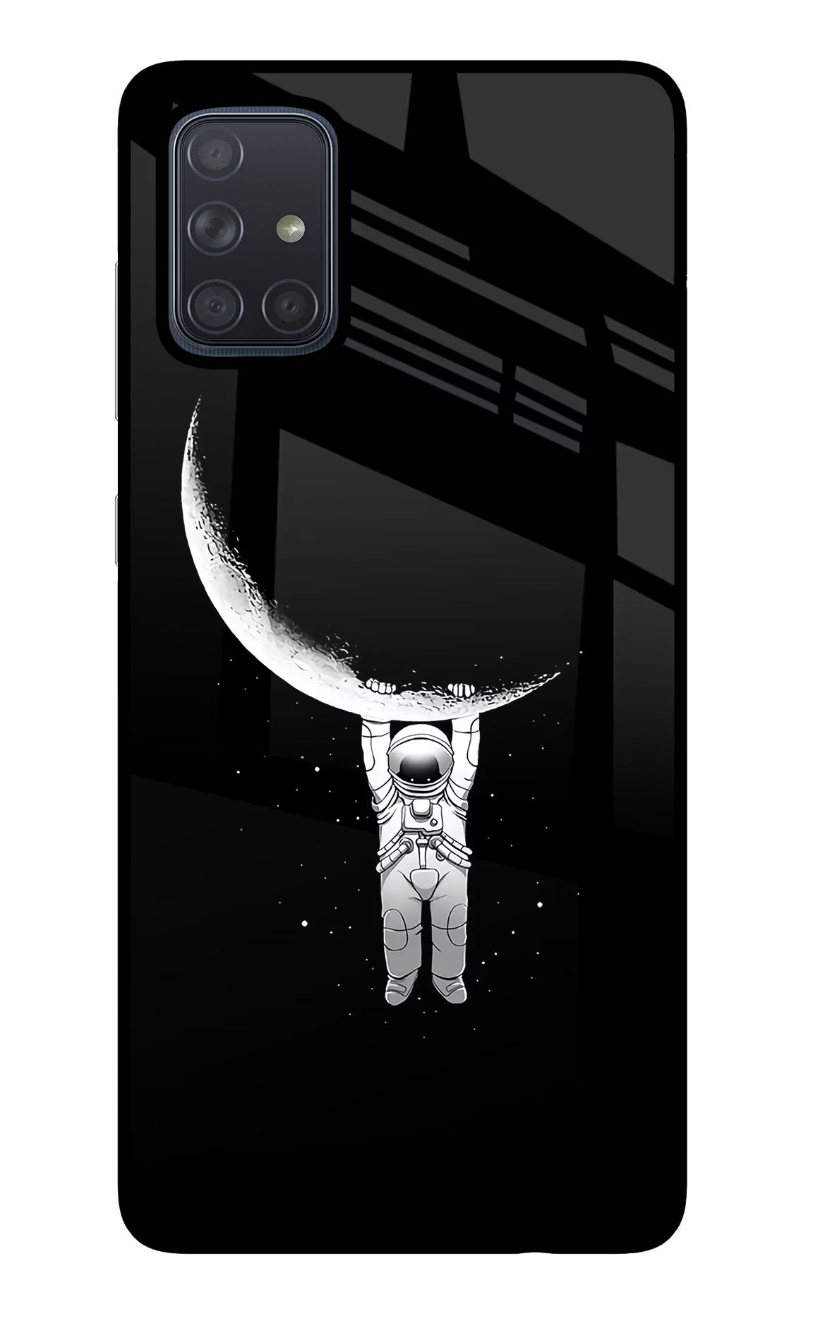 Moon Space Samsung A71 Glass Case - Moon Space Samsung A71 Glass Case Moon Space Samsung A71 Glass Case