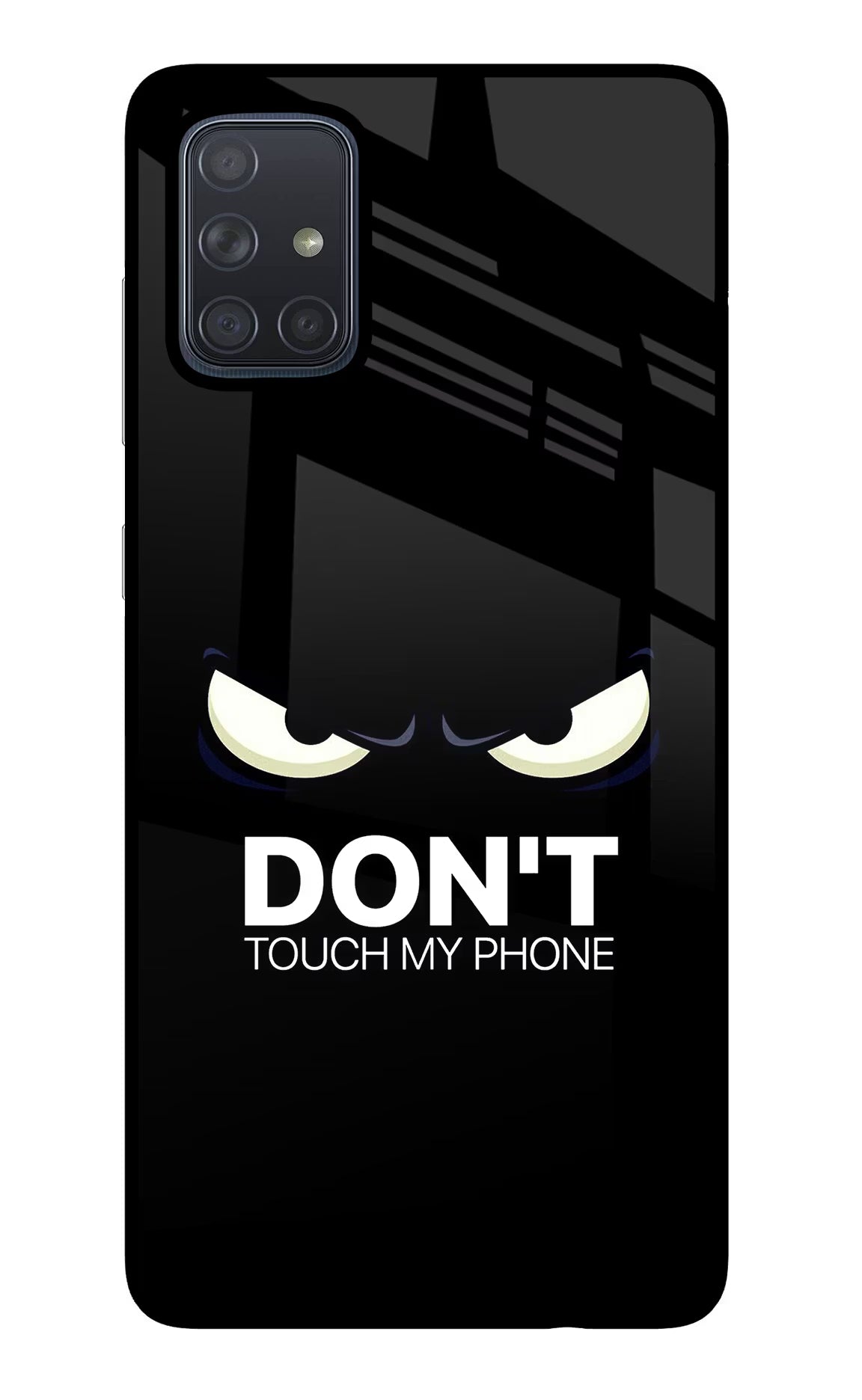Don'T Touch My Phone Samsung A71 Back Cover - Don'T Touch My Phone Samsung A71 Glass Case Back Cover by Casekaro Don'T Touch My Phone Samsung A71 Glass Case Back Cover by Casekaro