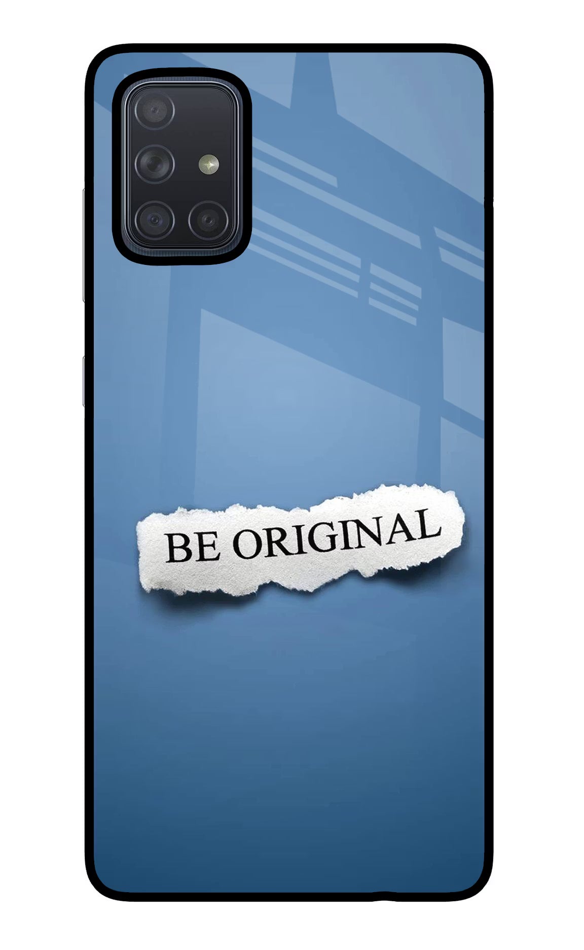 Be Original Samsung A71 Back Cover - Be Original Samsung A71 Glass Case Back Cover by Casekaro Be Original Samsung A71 Glass Case Back Cover by Casekaro