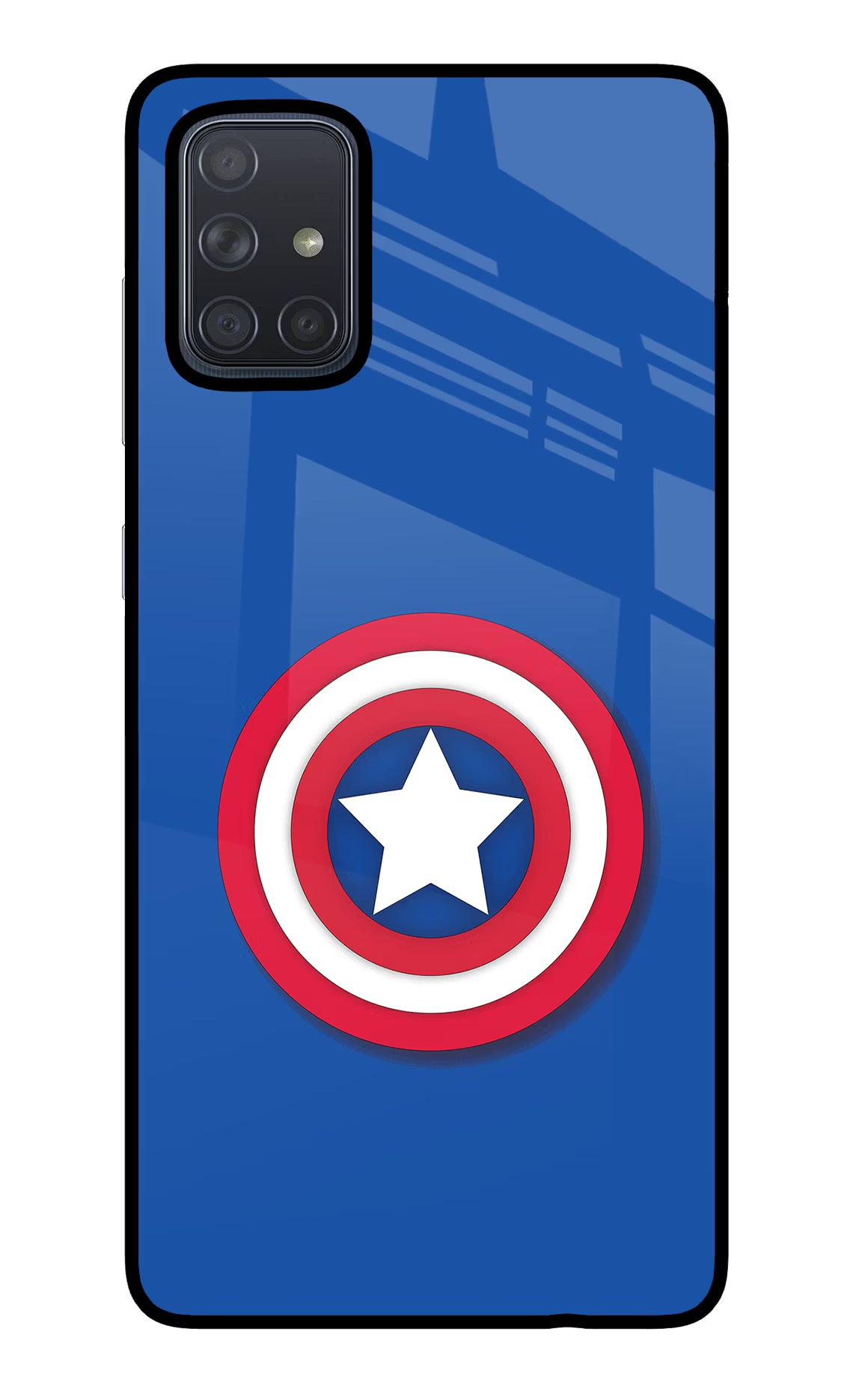 Shield Samsung A71 Back Cover - Shield Samsung A71 Glass Case Back Cover by Casekaro Shield Samsung A71 Glass Case Back Cover by Casekaro