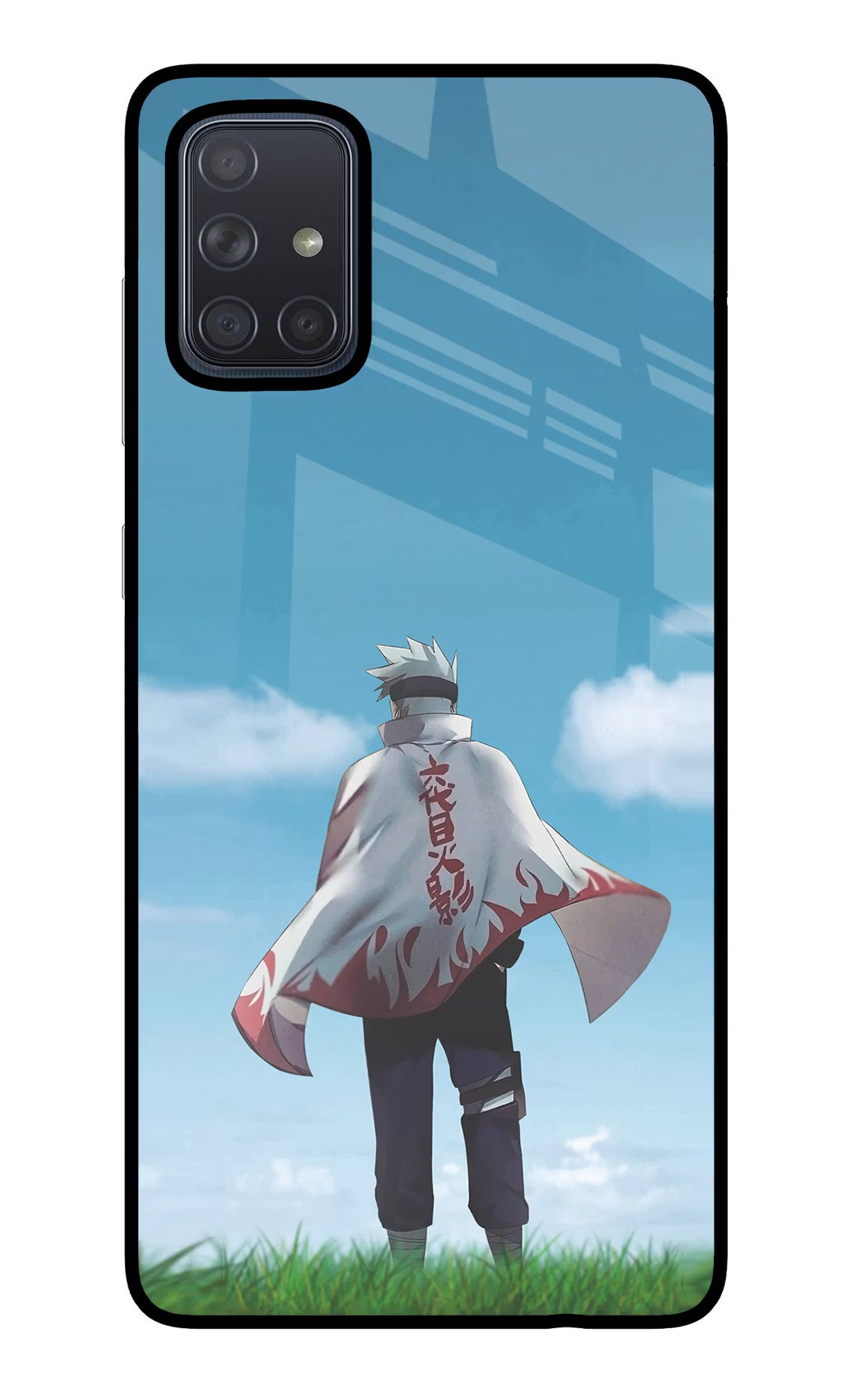 Kakashi Samsung A71 Back Cover - Kakashi Samsung A71 Glass Case Back Cover by Casekaro Kakashi Samsung A71 Glass Case Back Cover by Casekaro