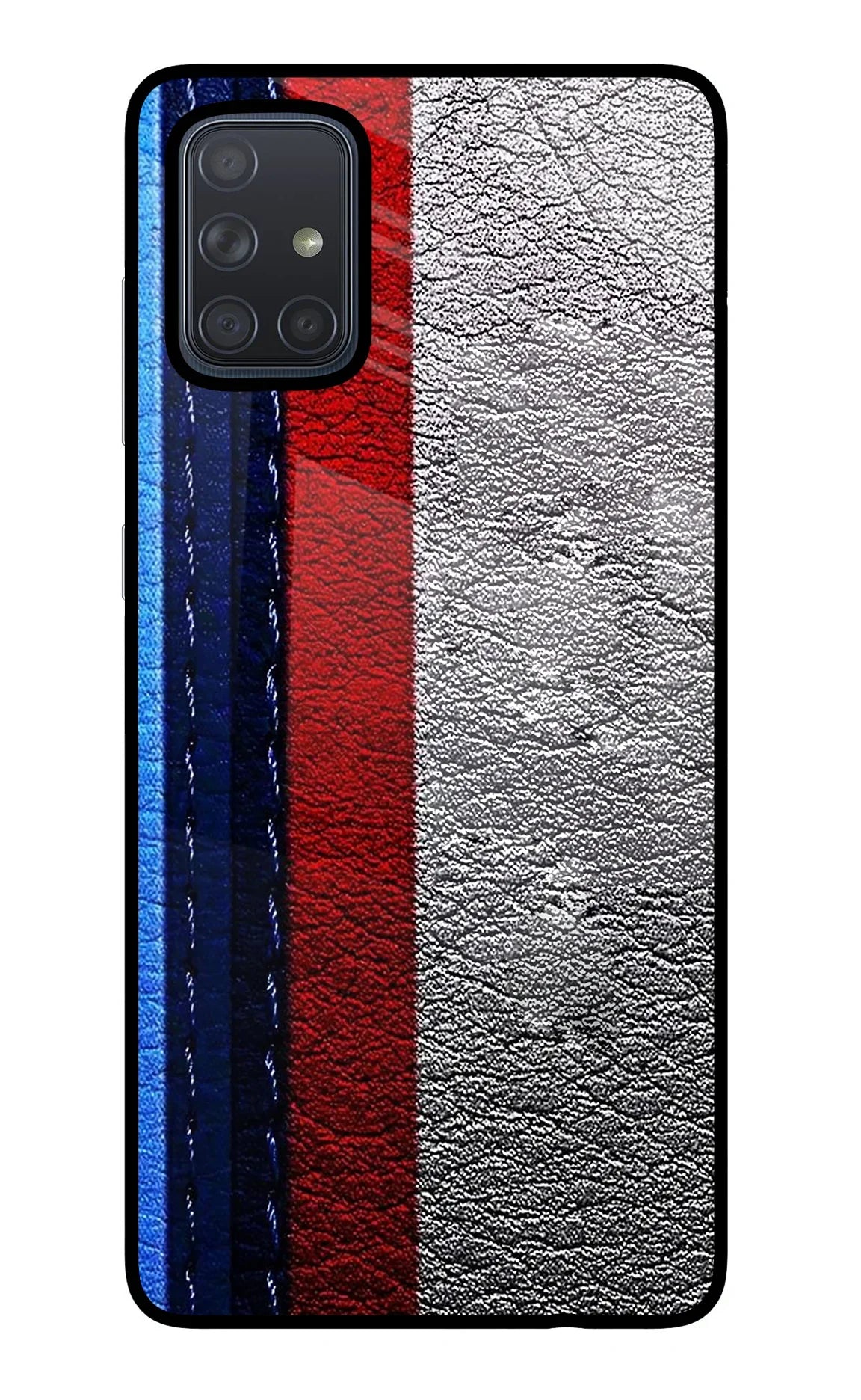 BMW Stripes Samsung A71 Glass Case - BMW Stripes Samsung A71 Glass Case BMW Stripes Samsung A71 Glass Case