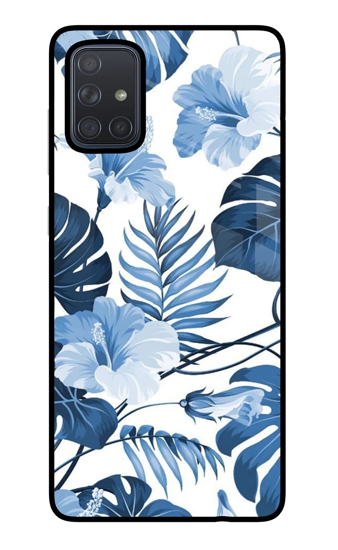 Fabric Art Samsung A71 Glass Case - Fabric Art Samsung A71 Glass Case Fabric Art Samsung A71 Glass Case