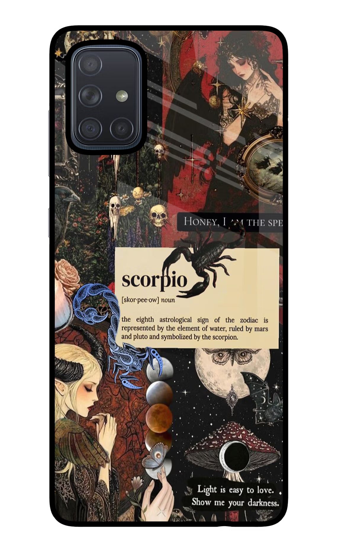 Scorpio Zodiac Samsung A71 Glass Case - Scorpio Zodiac Samsung A71 Glass Case Scorpio Zodiac Samsung A71 Glass Case