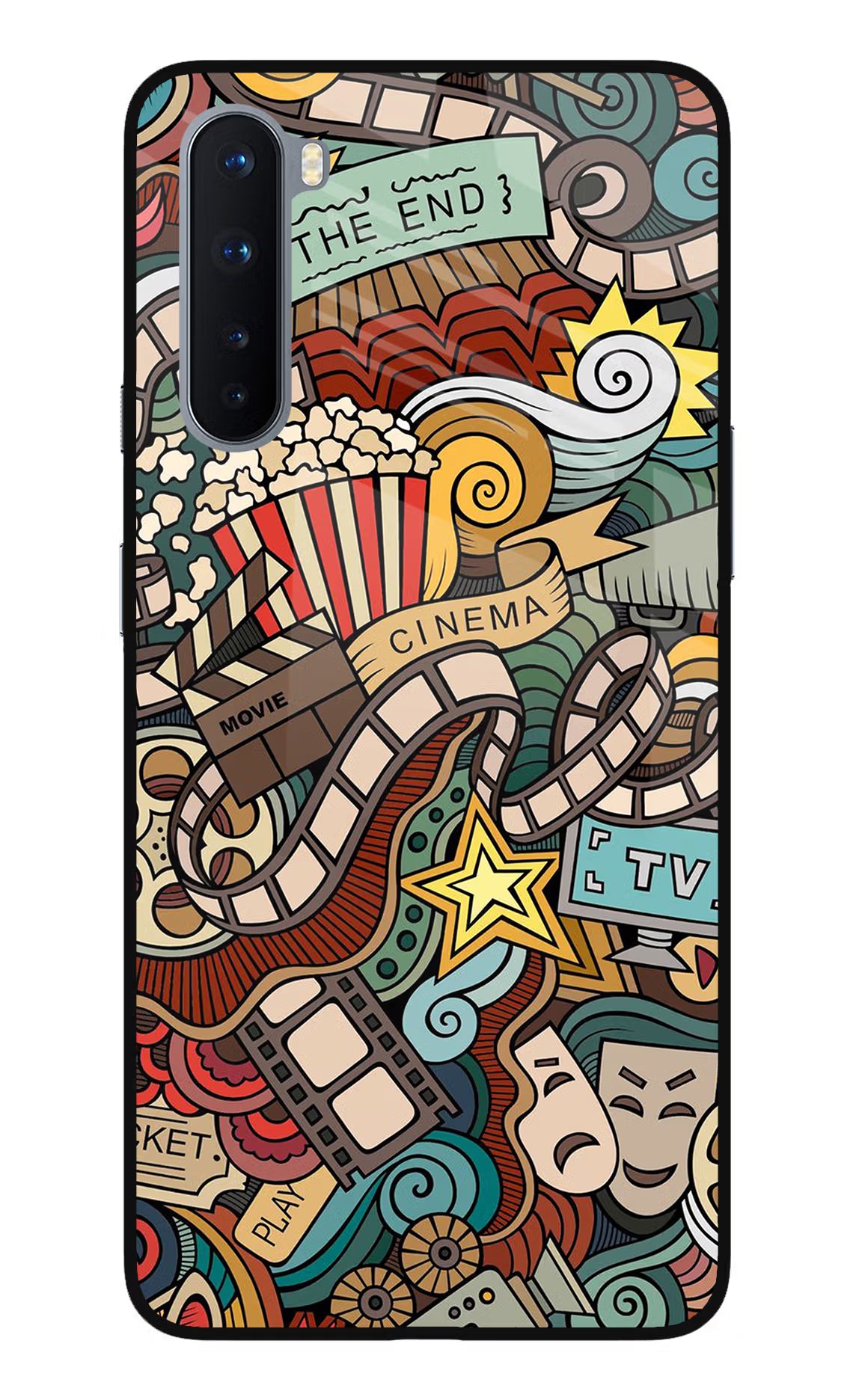 Cinema Abstract Oneplus Nord Glass Case - Cinema Abstract Oneplus Nord Glass Case Cinema Abstract Oneplus Nord Glass Case