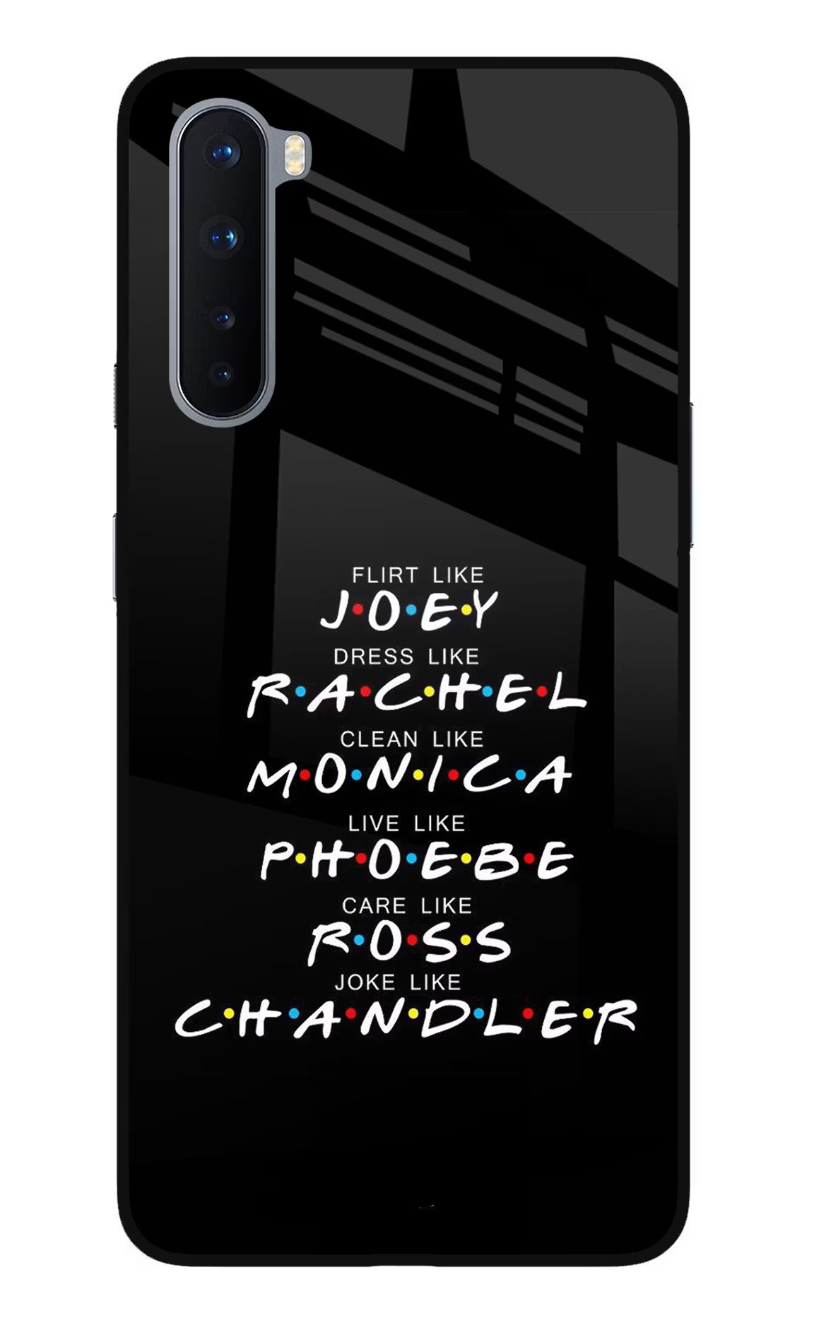 FRIENDS Character Oneplus Nord Glass Case - FRIENDS Character Oneplus Nord Glass Case FRIENDS Character Oneplus Nord Glass Case