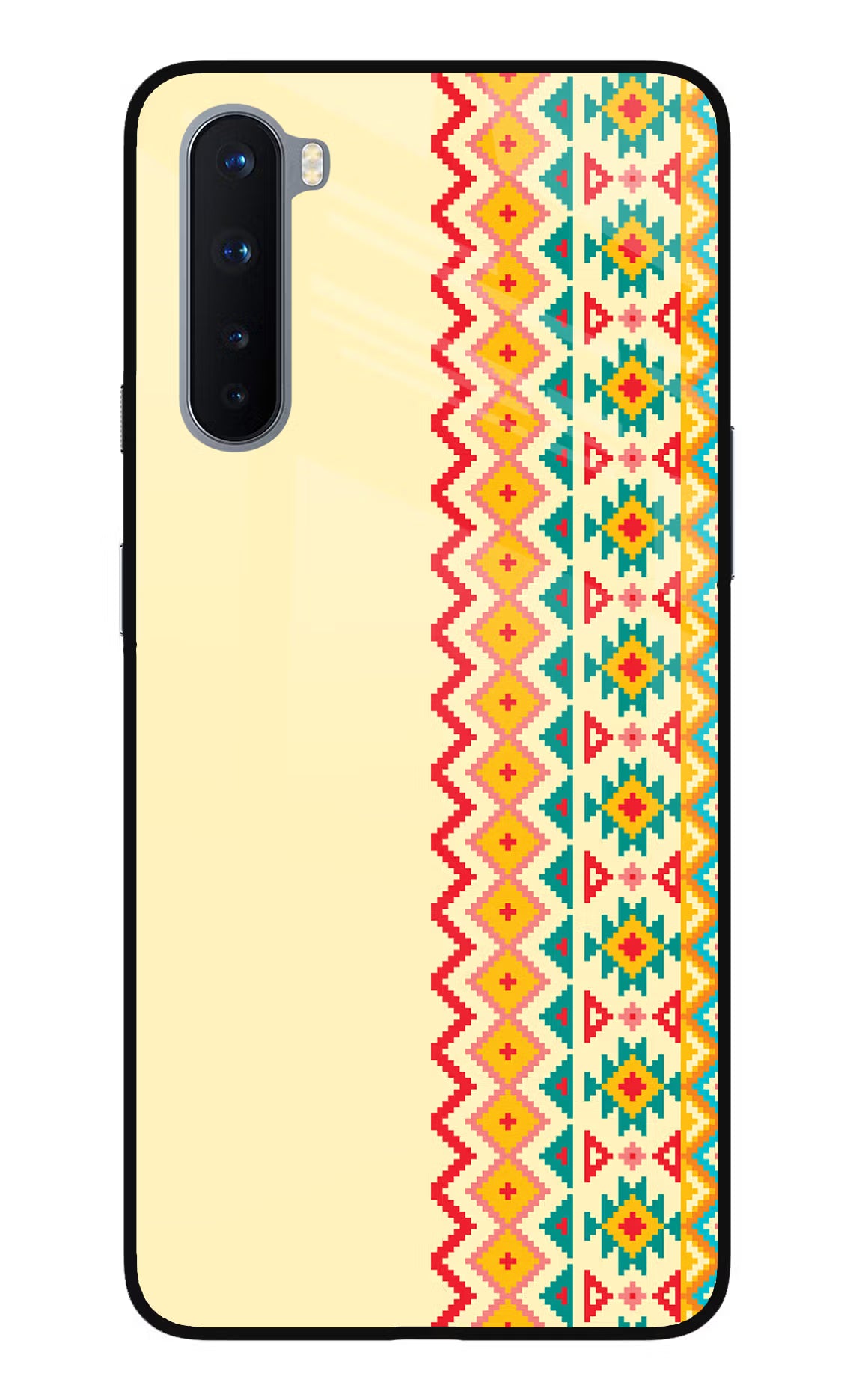 Ethnic Seamless Oneplus Nord Glass Case - Ethnic Seamless Oneplus Nord Glass Case Ethnic Seamless Oneplus Nord Glass Case