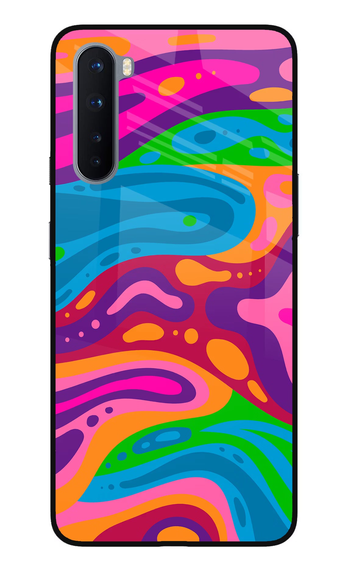 Trippy Pattern Oneplus Nord Glass Case - Trippy Pattern Oneplus Nord Glass Case Trippy Pattern Oneplus Nord Glass Case