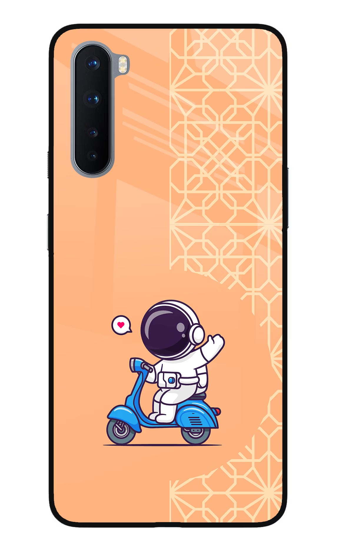 Cute Astronaut Riding Oneplus Nord Glass Case - Cute Astronaut Riding Oneplus Nord Glass Case Cute Astronaut Riding Oneplus Nord Glass Case