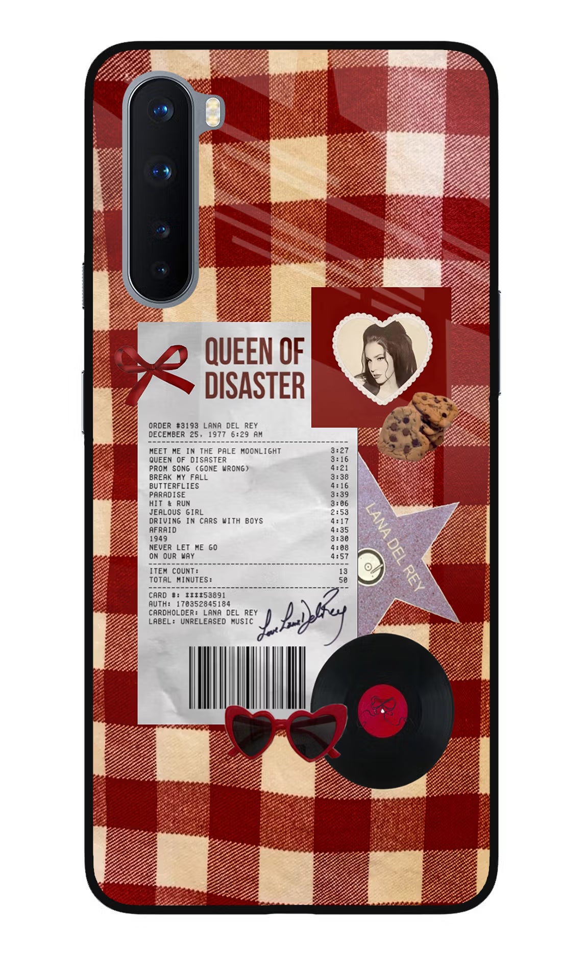 Queen of Disaster Oneplus Nord Glass Case - Queen of Disaster Oneplus Nord Glass Case Queen of Disaster Oneplus Nord Glass Case