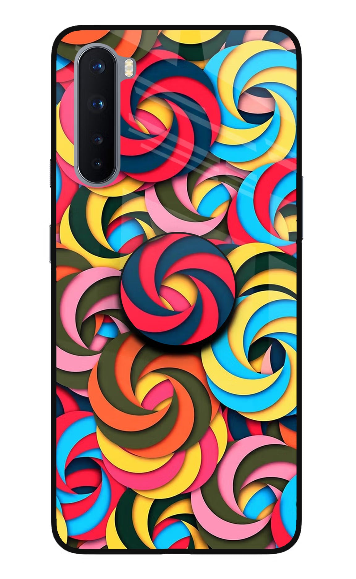 Spiral Pattern Oneplus Nord Glass Case - Spiral Pattern Oneplus Nord Glass Case Spiral Pattern Oneplus Nord Glass Case