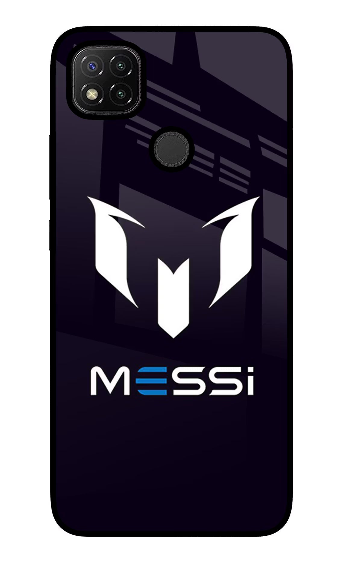 Messi Logo Redmi 9 Glass Case - Messi Logo Redmi 9 Glass Case Messi Logo Redmi 9 Glass Case