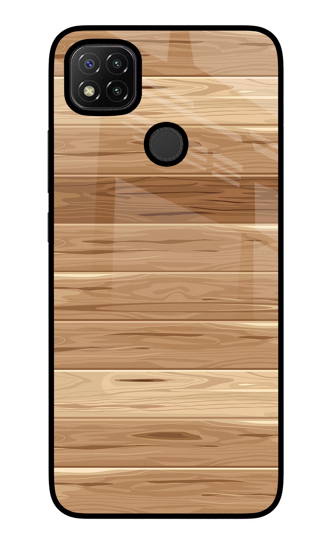Wooden Vector Redmi 9 Glass Case - Wooden Vector Redmi 9 Glass Case Wooden Vector Redmi 9 Glass Case