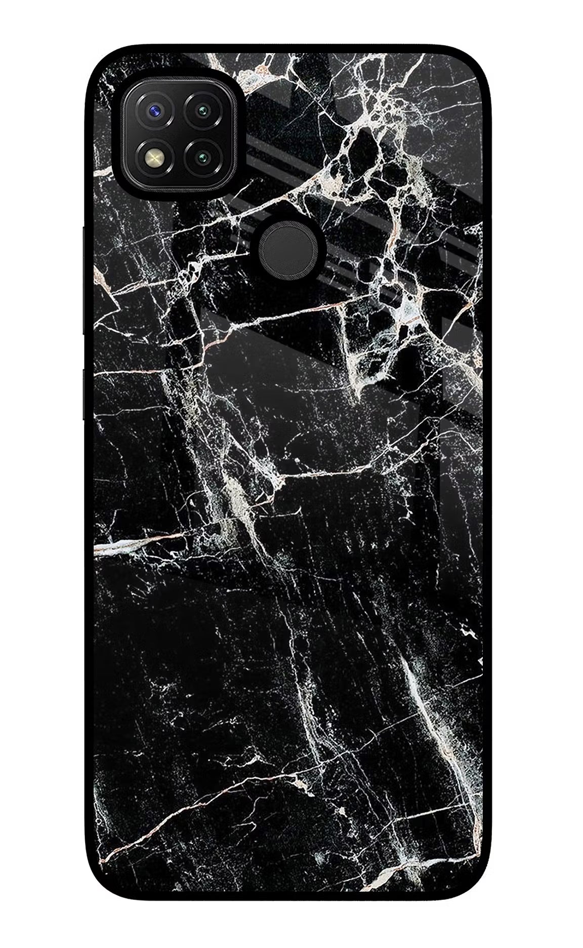 Black Marble Texture Redmi 9 Glass Case - Black Marble Texture Redmi 9 Glass Case Black Marble Texture Redmi 9 Glass Case