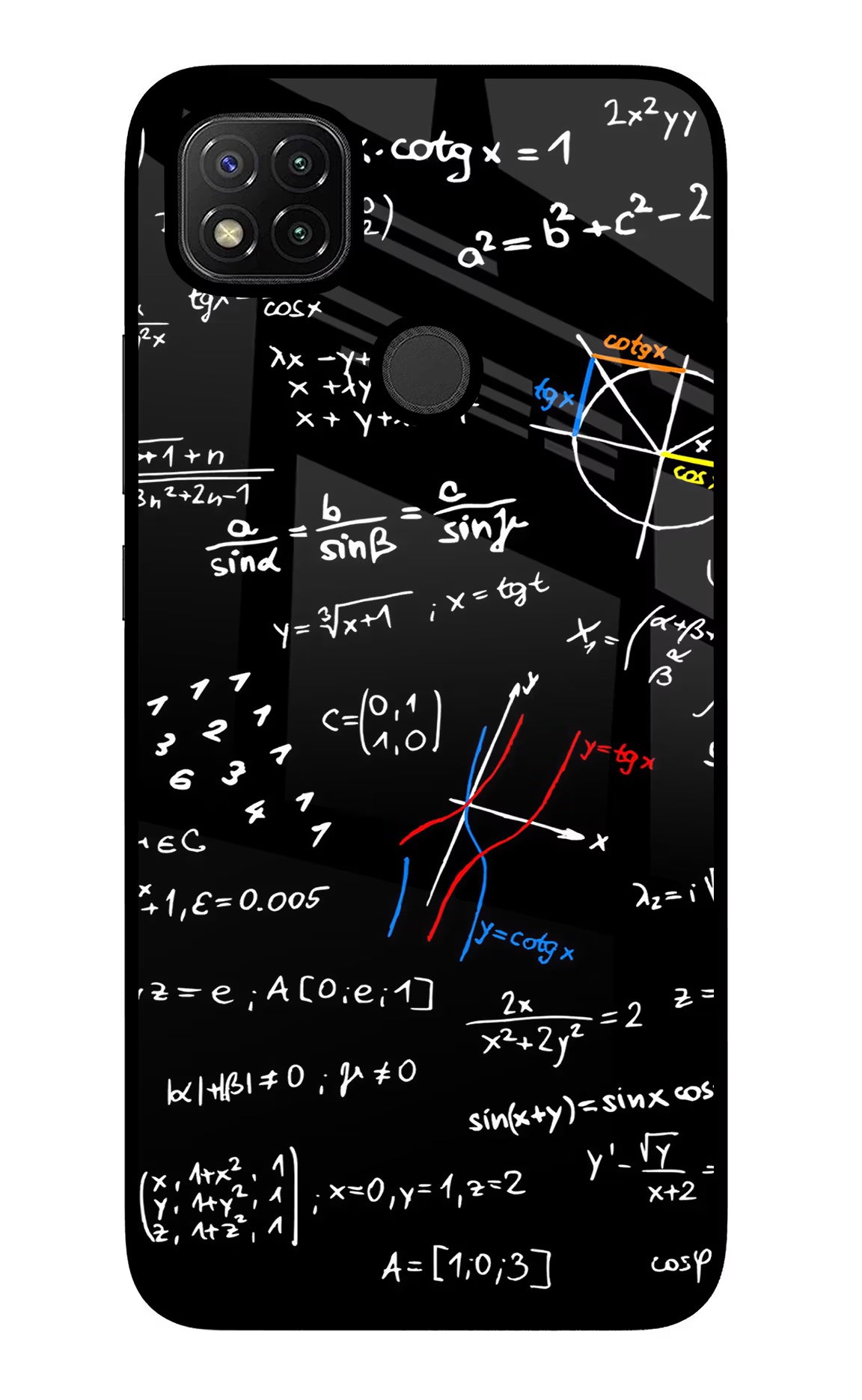 Mathematics Formula Redmi 9 Glass Case - Mathematics Formula Redmi 9 Glass Case Mathematics Formula Redmi 9 Glass Case