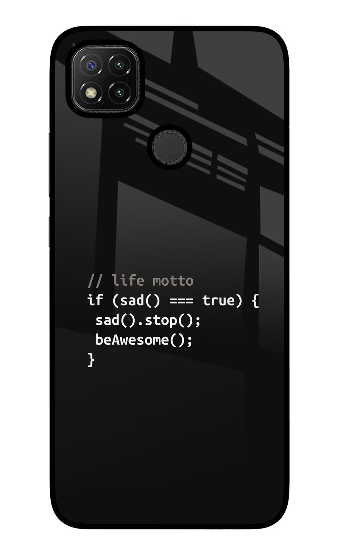 Life Motto Code Redmi 9 Glass Case - Life Motto Code Redmi 9 Glass Case Life Motto Code Redmi 9 Glass Case