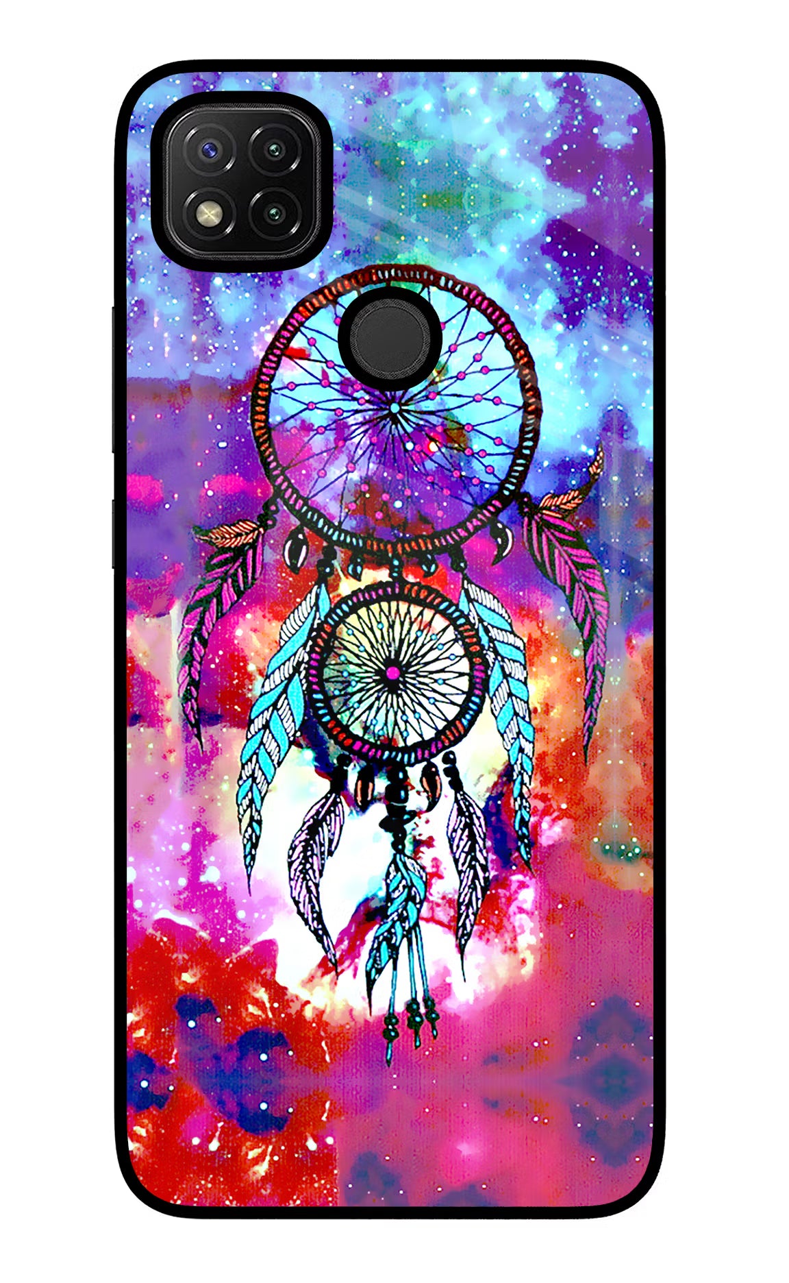 Dream Catcher Abstract Redmi 9 Glass Case - Dream Catcher Abstract Redmi 9 Glass Case Dream Catcher Abstract Redmi 9 Glass Case