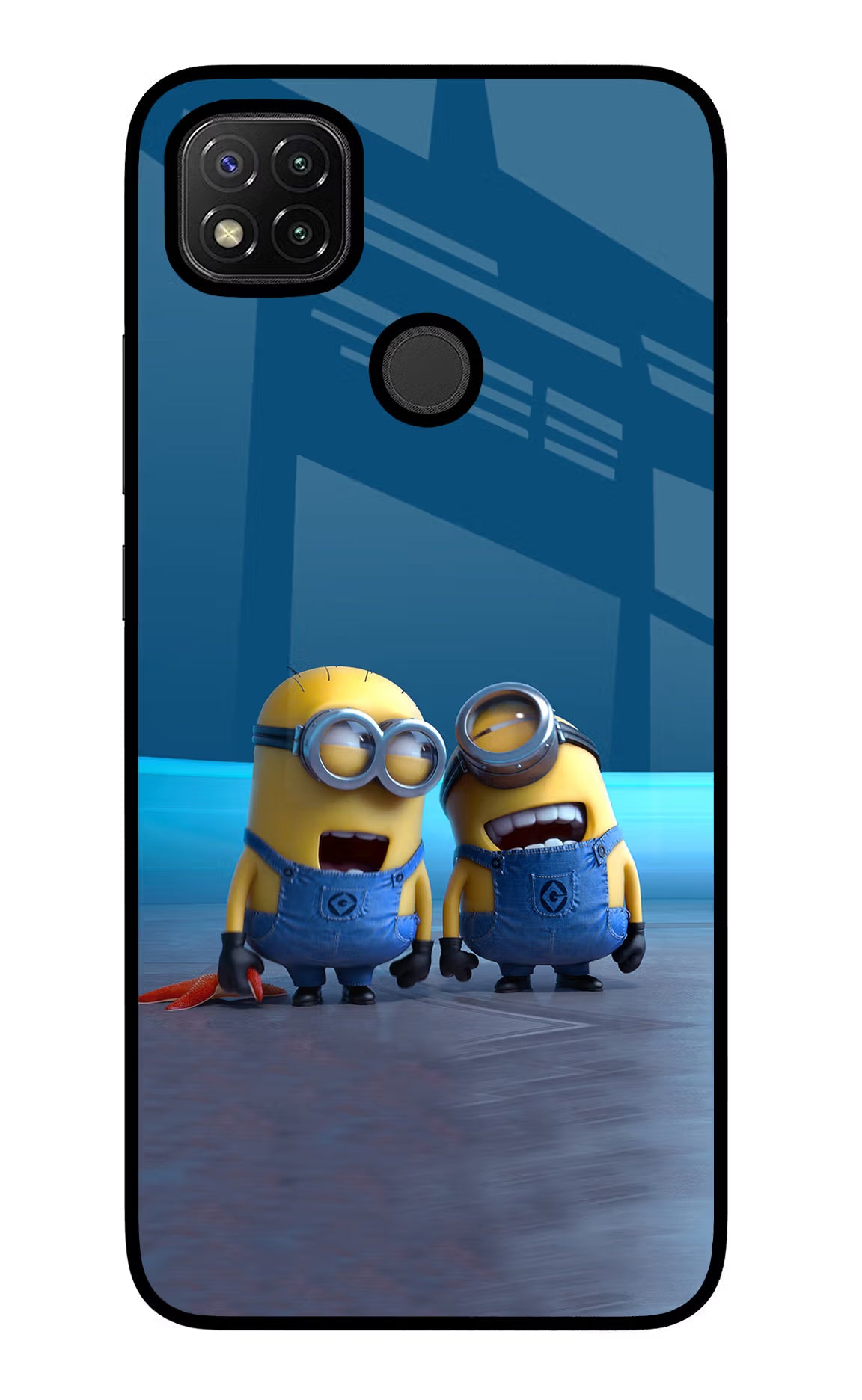 Minion Laughing Redmi 9 Glass Case - Minion Laughing Redmi 9 Glass Case Minion Laughing Redmi 9 Glass Case
