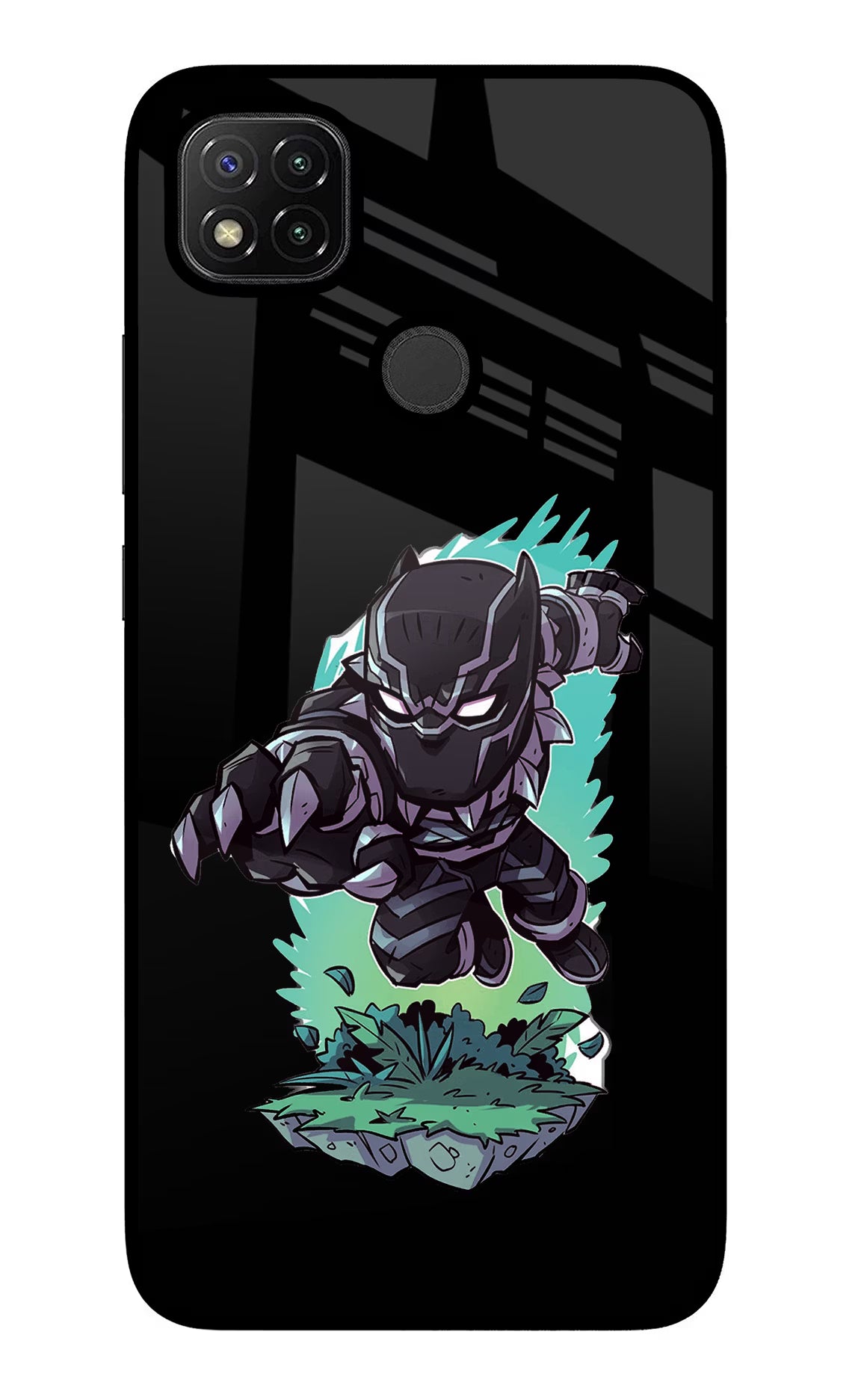 Black Panther Redmi 9 Glass Case - Black Panther Redmi 9 Glass Case Black Panther Redmi 9 Glass Case
