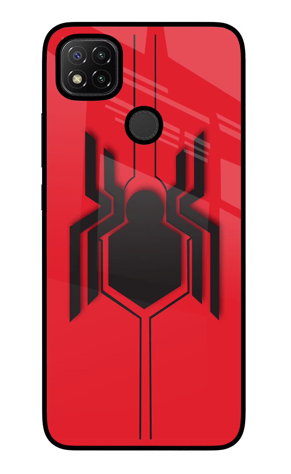 Spider Redmi 9 Glass Case - Spider Redmi 9 Glass Case Spider Redmi 9 Glass Case