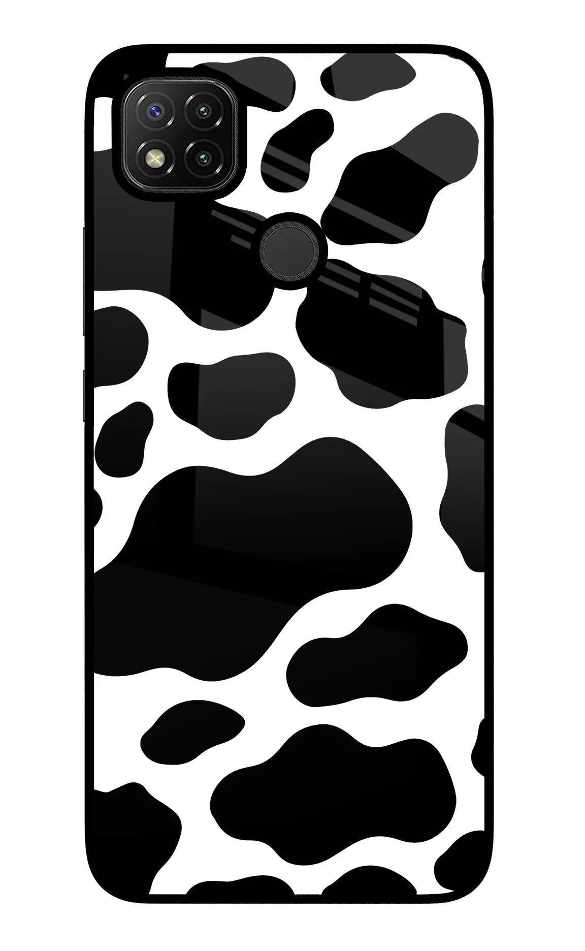 Cow Spots Redmi 9 Glass Case - Cow Spots Redmi 9 Glass Case Cow Spots Redmi 9 Glass Case
