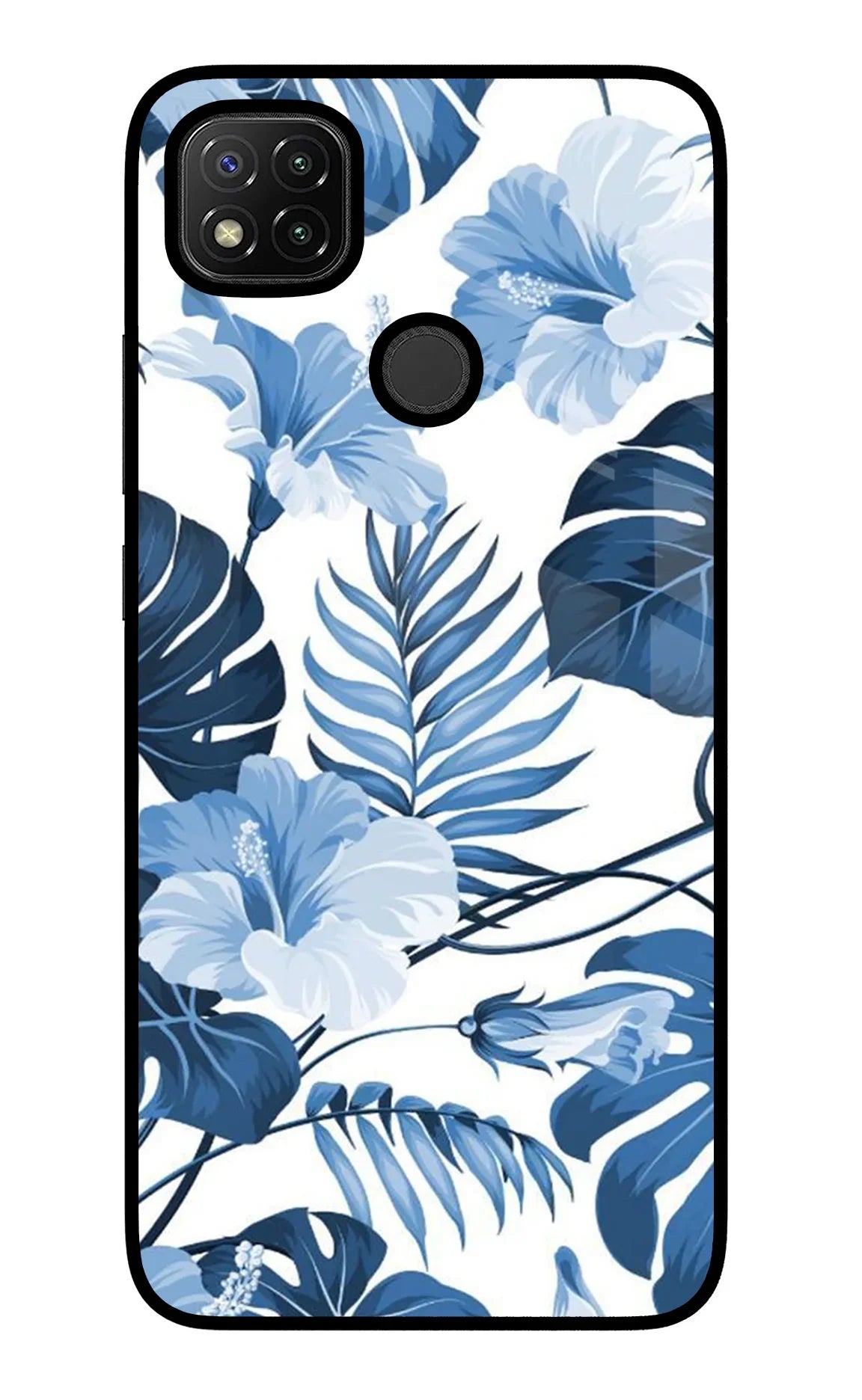 Fabric Art Redmi 9 Glass Case - Fabric Art Redmi 9 Glass Case Fabric Art Redmi 9 Glass Case