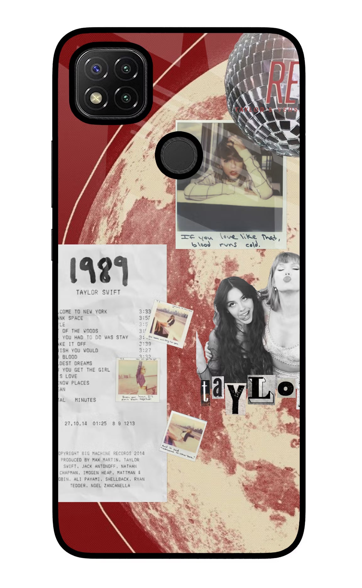 Taylor Swift Redmi 9 Glass Case - Taylor Swift Redmi 9 Glass Case Taylor Swift Redmi 9 Glass Case