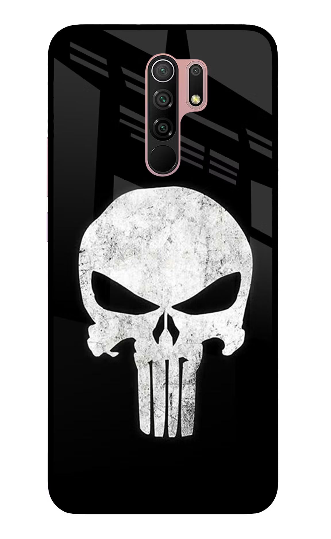 Punisher Skull Redmi 9 Prime/Poco M2/M2 reloaded Glass Case - Punisher Skull Redmi 9 Prime/Poco M2/M2 reloaded Glass Case Punisher Skull Redmi 9 Prime/Poco M2/M2 reloaded Glass Case