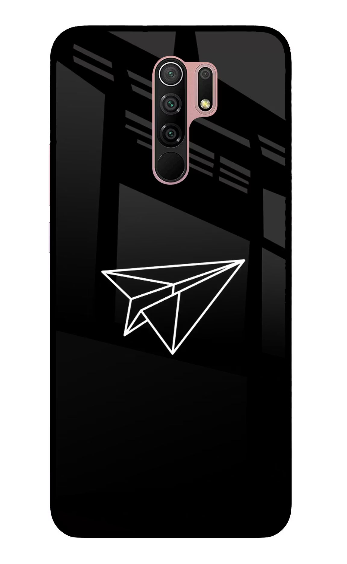 Paper Plane White Redmi 9 Prime/Poco M2/M2 reloaded Glass Case - Paper Plane White Redmi 9 Prime/Poco M2/M2 reloaded Glass Case Paper Plane White Redmi 9 Prime/Poco M2/M2 reloaded Glass Case