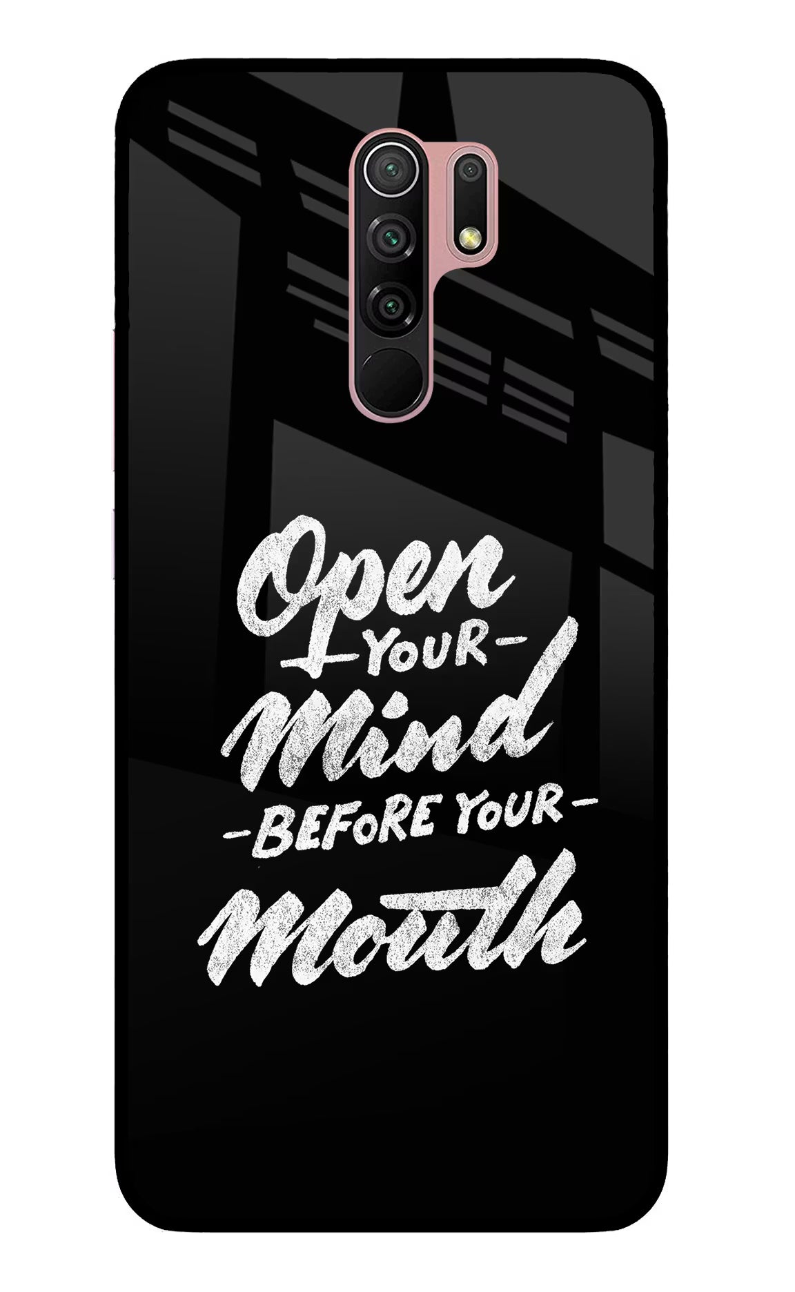 Open Your Mind Before Your Mouth Redmi 9 Prime/Poco M2/M2 reloaded Glass Case - Open Your Mind Before Your Mouth Redmi 9 Prime/Poco M2/M2 reloaded Glass Case Open Your Mind Before Your Mouth Redmi 9 Prime/Poco M2/M2 reloaded Glass Case