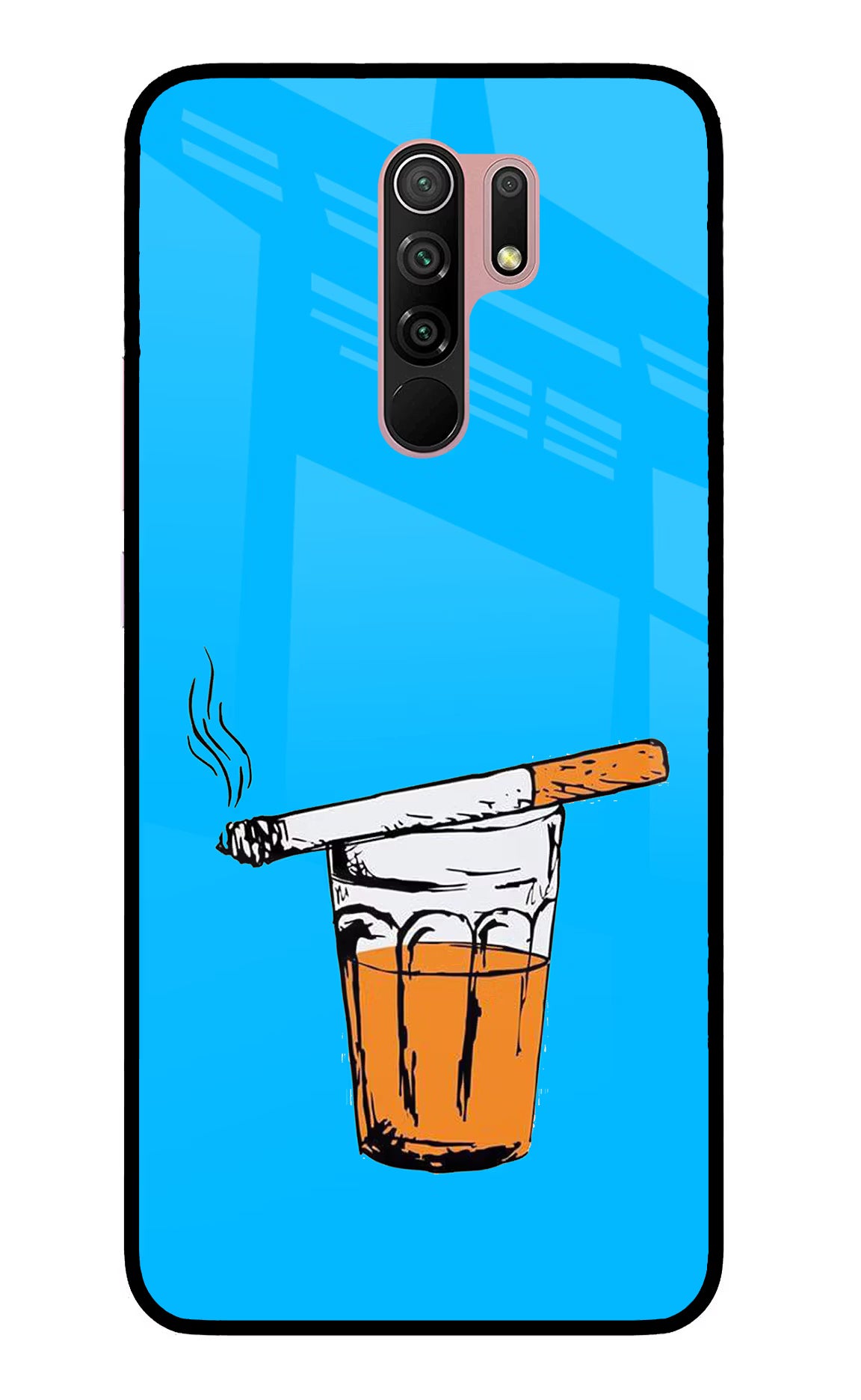 Chai Sutta Redmi 9 Prime/Poco M2/M2 reloaded Glass Case - Chai Sutta Redmi 9 Prime/Poco M2/M2 reloaded Glass Case Chai Sutta Redmi 9 Prime/Poco M2/M2 reloaded Glass Case
