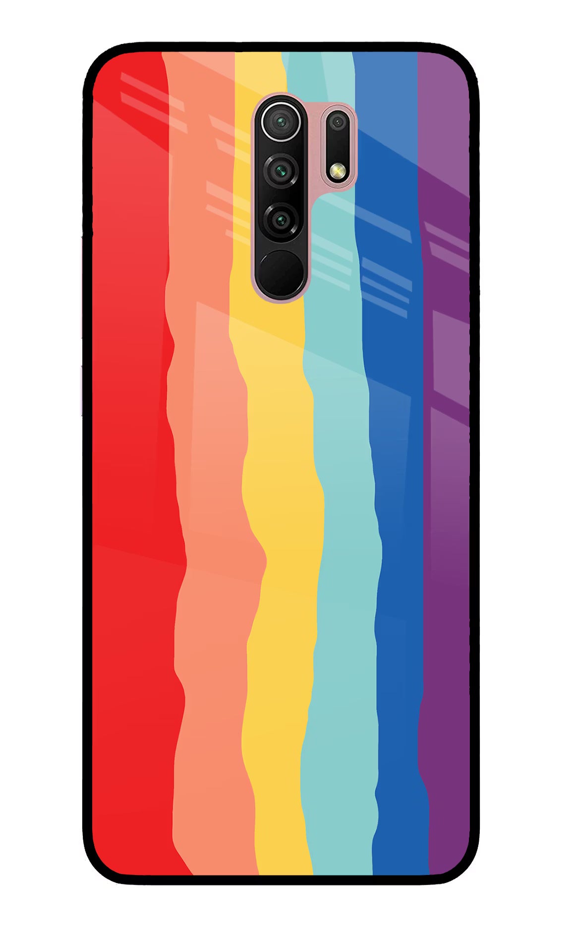 Rainbow Redmi 9 Prime/Poco M2/M2 reloaded Glass Case - Rainbow Redmi 9 Prime/Poco M2/M2 reloaded Glass Case Rainbow Redmi 9 Prime/Poco M2/M2 reloaded Glass Case