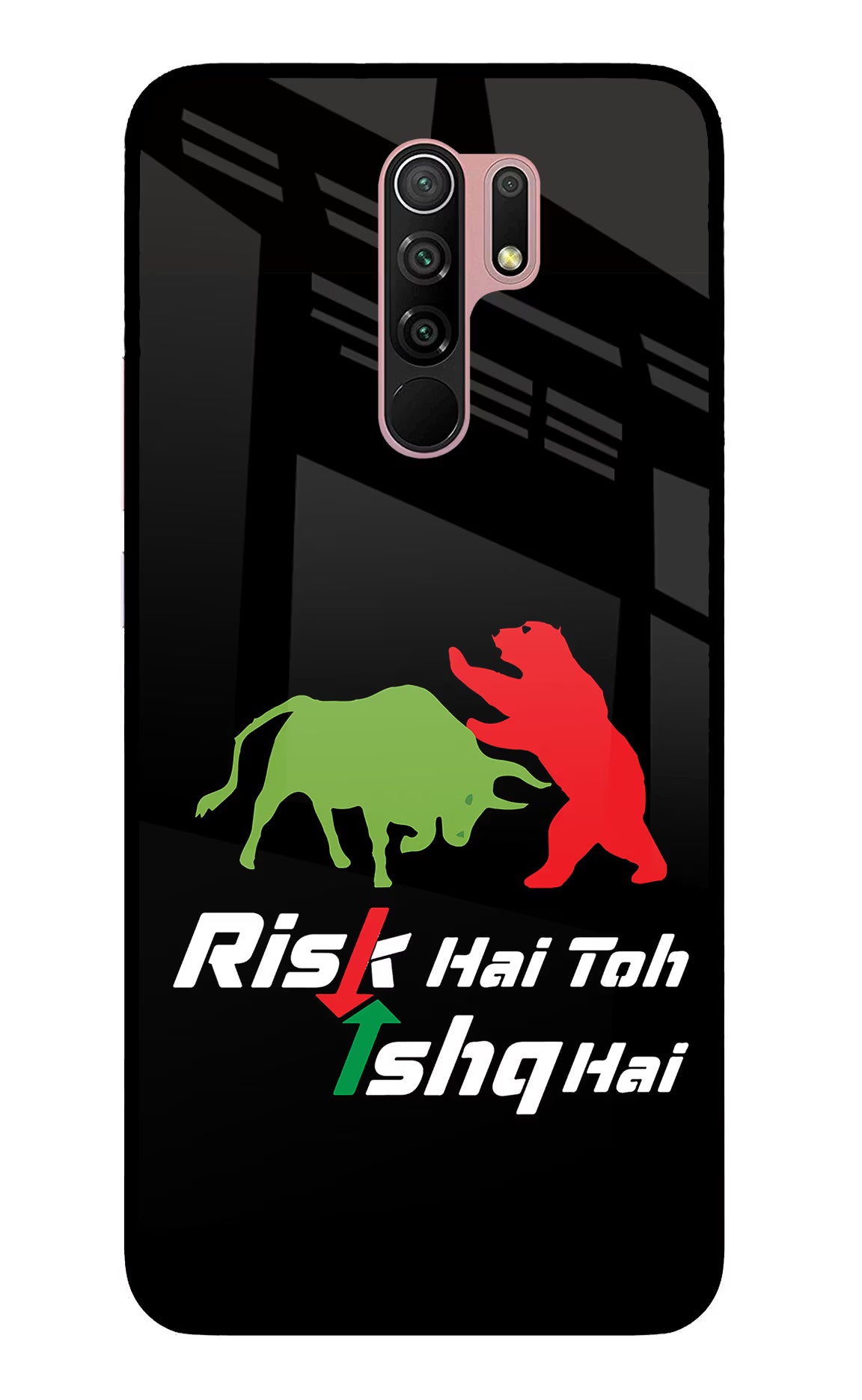 Risk Hai Toh Ishq Hai Redmi 9 Prime/Poco M2/M2 reloaded Glass Case - Risk Hai Toh Ishq Hai Redmi 9 Prime/Poco M2/M2 reloaded Glass Case Risk Hai Toh Ishq Hai Redmi 9 Prime/Poco M2/M2 reloaded Glass Case