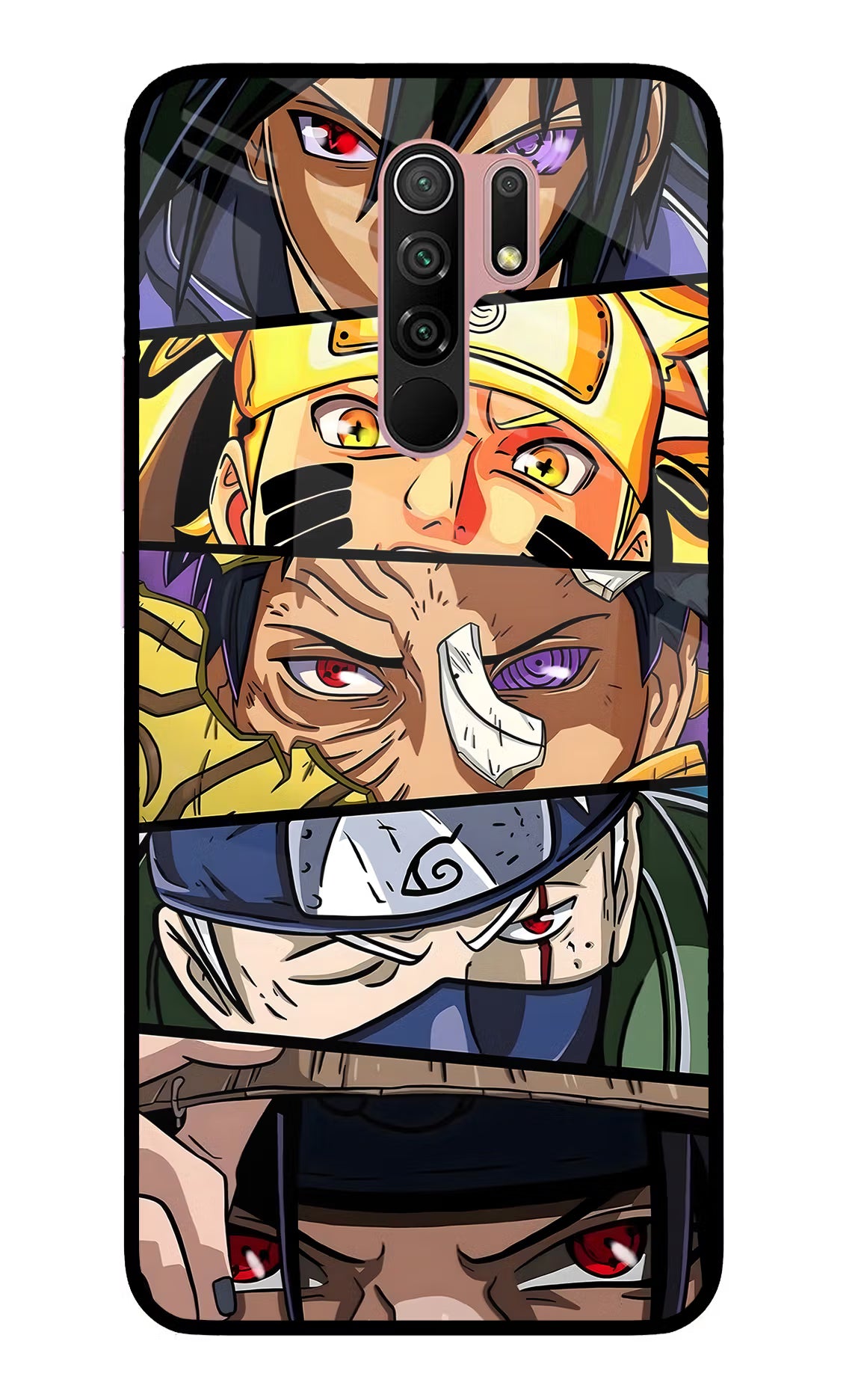 Naruto Character Redmi 9 Prime/Poco M2/M2 reloaded Glass Case - Naruto Character Redmi 9 Prime/Poco M2/M2 reloaded Glass Case Naruto Character Redmi 9 Prime/Poco M2/M2 reloaded Glass Case
