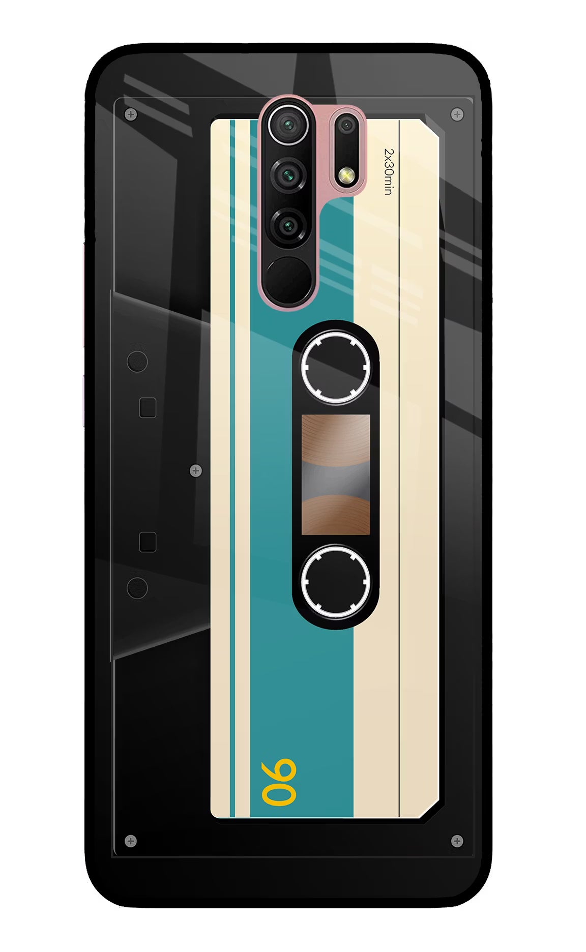 Cassette Redmi 9 Prime/Poco M2/M2 reloaded Glass Case - Cassette Redmi 9 Prime/Poco M2/M2 reloaded Glass Case Cassette Redmi 9 Prime/Poco M2/M2 reloaded Glass Case