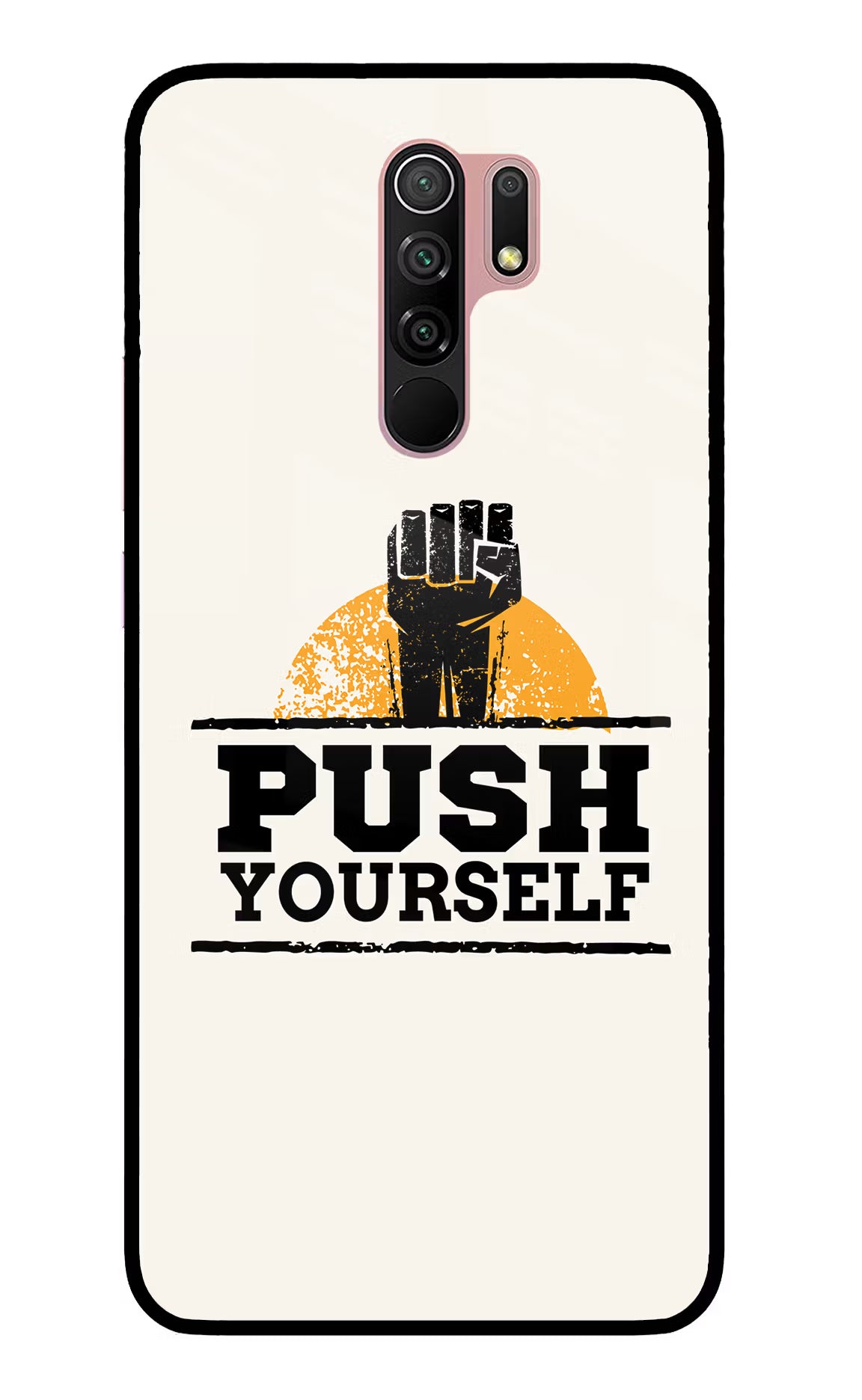 Push Yourself Redmi 9 Prime/Poco M2/M2 reloaded Glass Case - Push Yourself Redmi 9 Prime/Poco M2/M2 reloaded Glass Case Push Yourself Redmi 9 Prime/Poco M2/M2 reloaded Glass Case