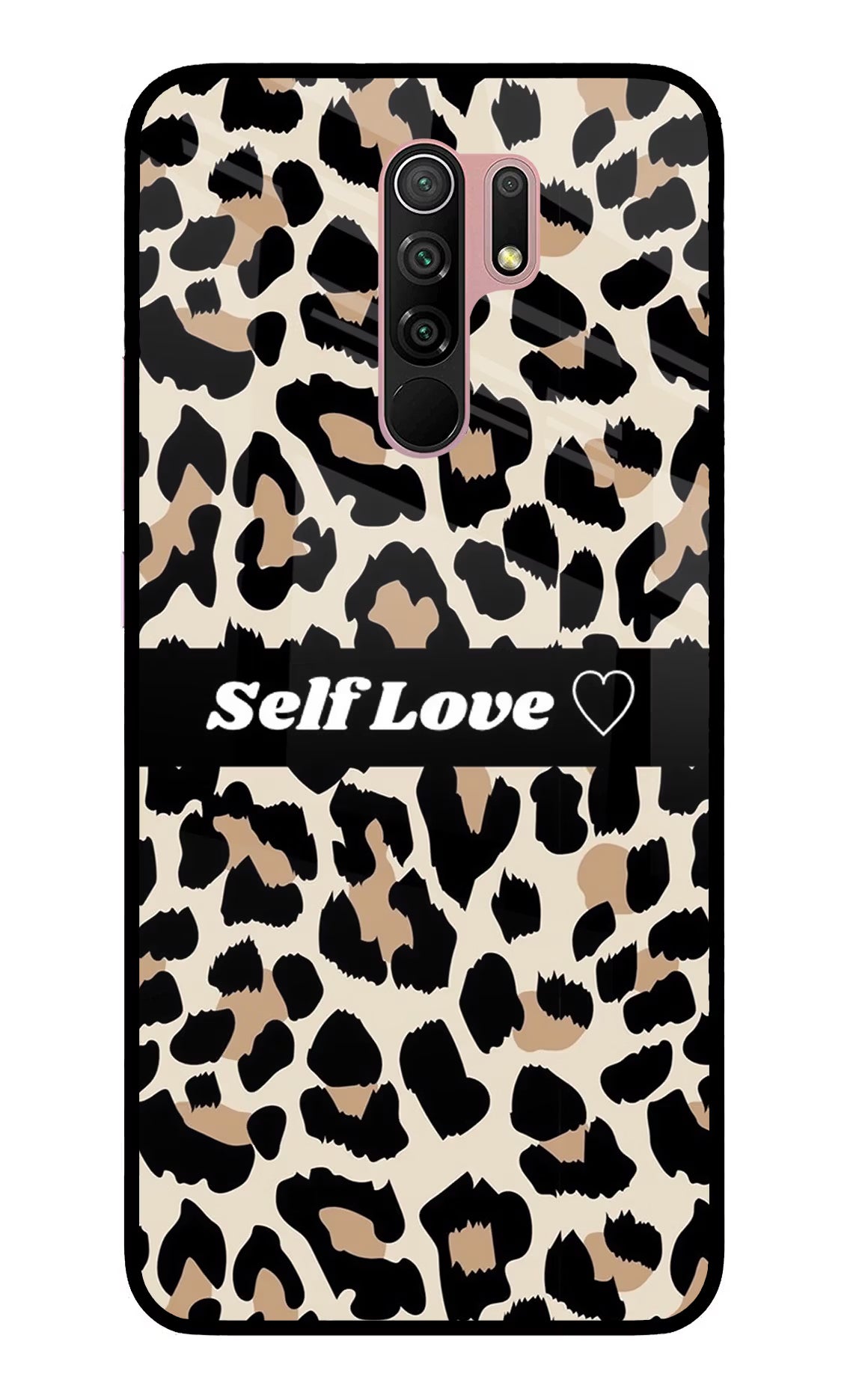Leopard Print Self Love Redmi 9 Prime/Poco M2/M2 reloaded Glass Case - Leopard Print Self Love Redmi 9 Prime/Poco M2/M2 reloaded Glass Case Leopard Print Self Love Redmi 9 Prime/Poco M2/M2 reloaded Glass Case
