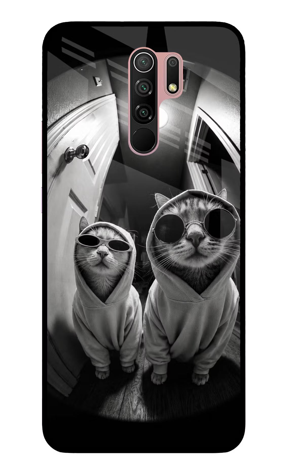 Hood Cats Redmi 9 Prime/Poco M2/M2 reloaded Glass Case - Hood Cats Redmi 9 Prime/Poco M2/M2 reloaded Glass Case Hood Cats Redmi 9 Prime/Poco M2/M2 reloaded Glass Case
