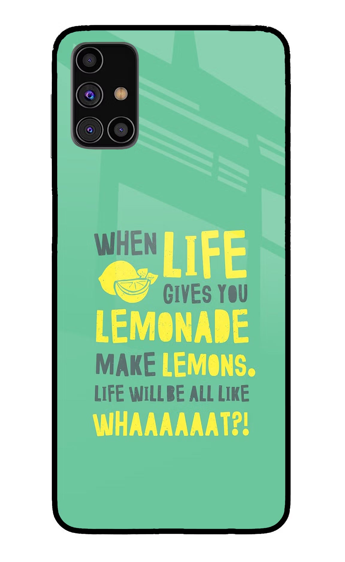 Quote Samsung M31s Back Cover - Quote Samsung M31s Glass Case Back Cover by Casekaro Quote Samsung M31s Glass Case Back Cover by Casekaro