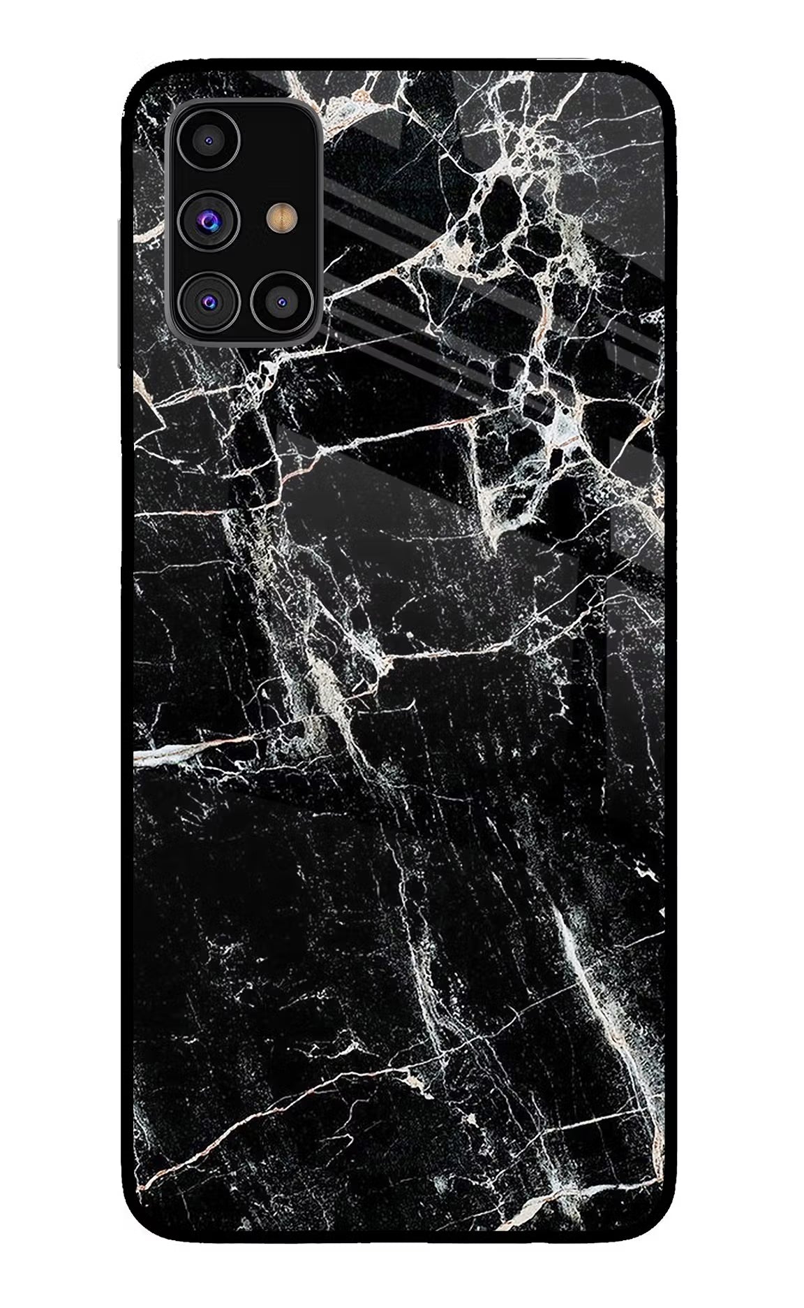 Black Marble Texture Samsung M31s Glass Case - Black Marble Texture Samsung M31s Glass Case Black Marble Texture Samsung M31s Glass Case