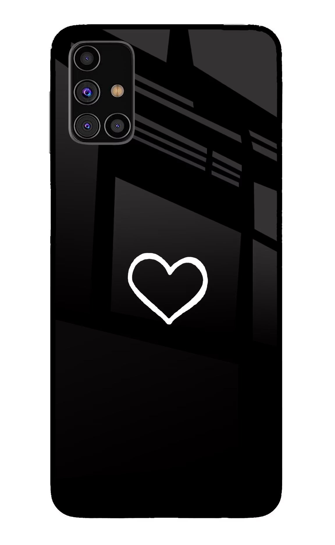 Heart Samsung M31s Glass Case - Heart Samsung M31s Glass Case Heart Samsung M31s Glass Case