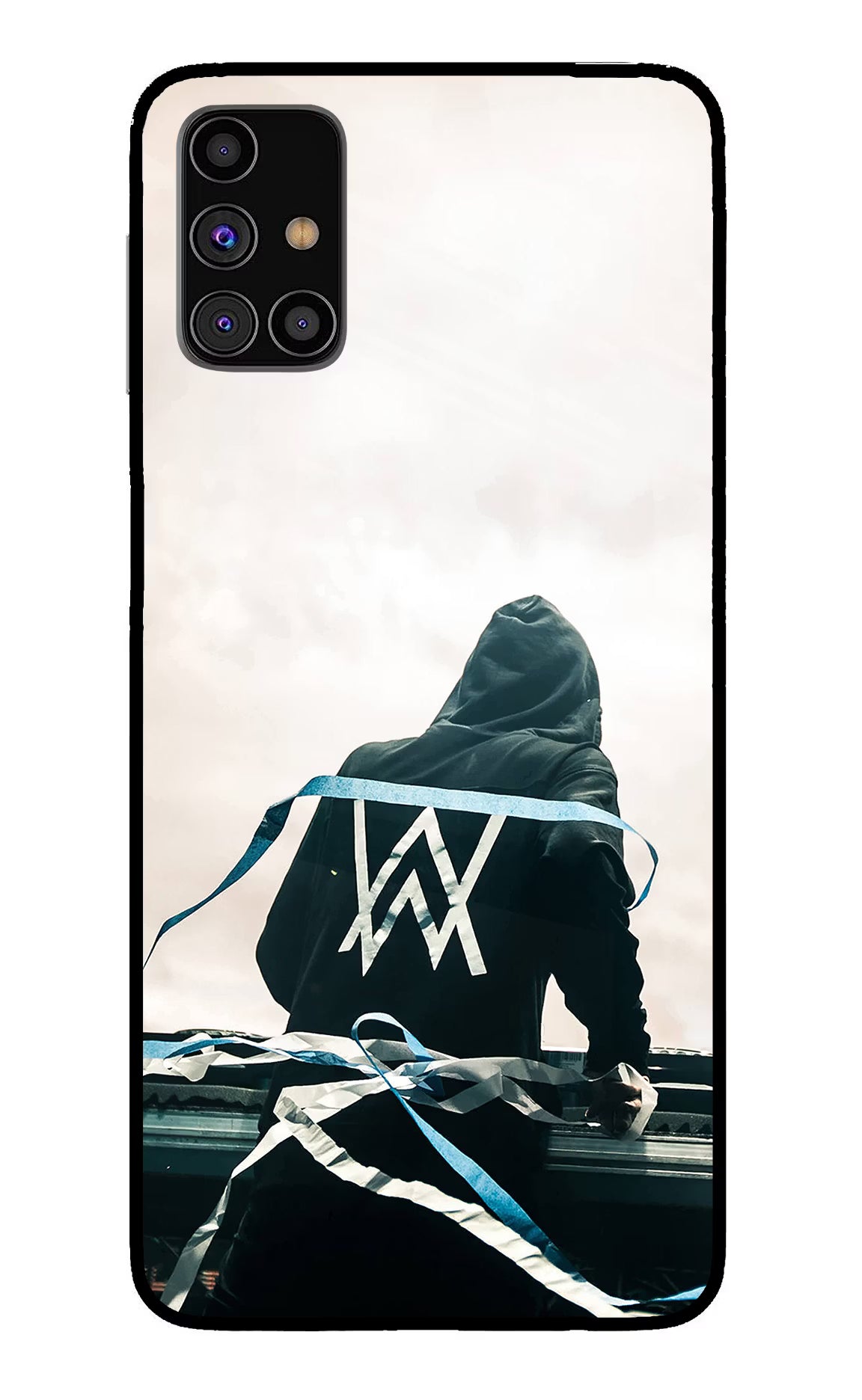 Alan Walker Samsung M31s Back Cover - Alan Walker Samsung M31s Glass Case Back Cover by Casekaro Alan Walker Samsung M31s Glass Case Back Cover by Casekaro