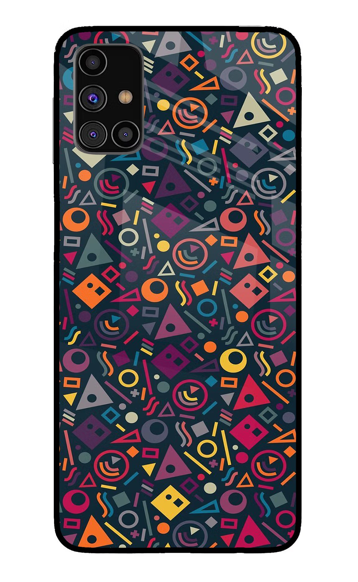 Geometric Abstract Samsung M31s Glass Case - Geometric Abstract Samsung M31s Glass Case Geometric Abstract Samsung M31s Glass Case