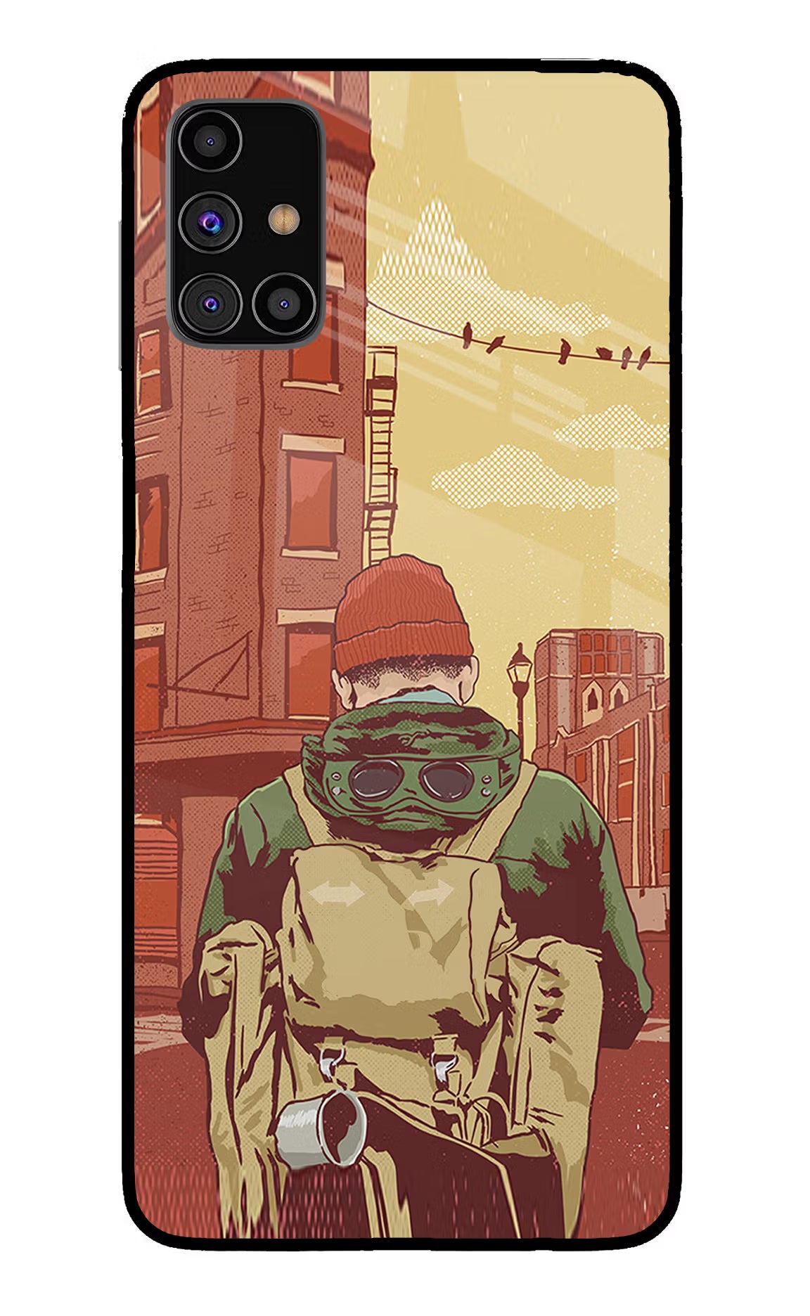 Adventurous Samsung M31s Back Cover - Adventurous Samsung M31s Glass Case Back Cover by Casekaro Adventurous Samsung M31s Glass Case Back Cover by Casekaro